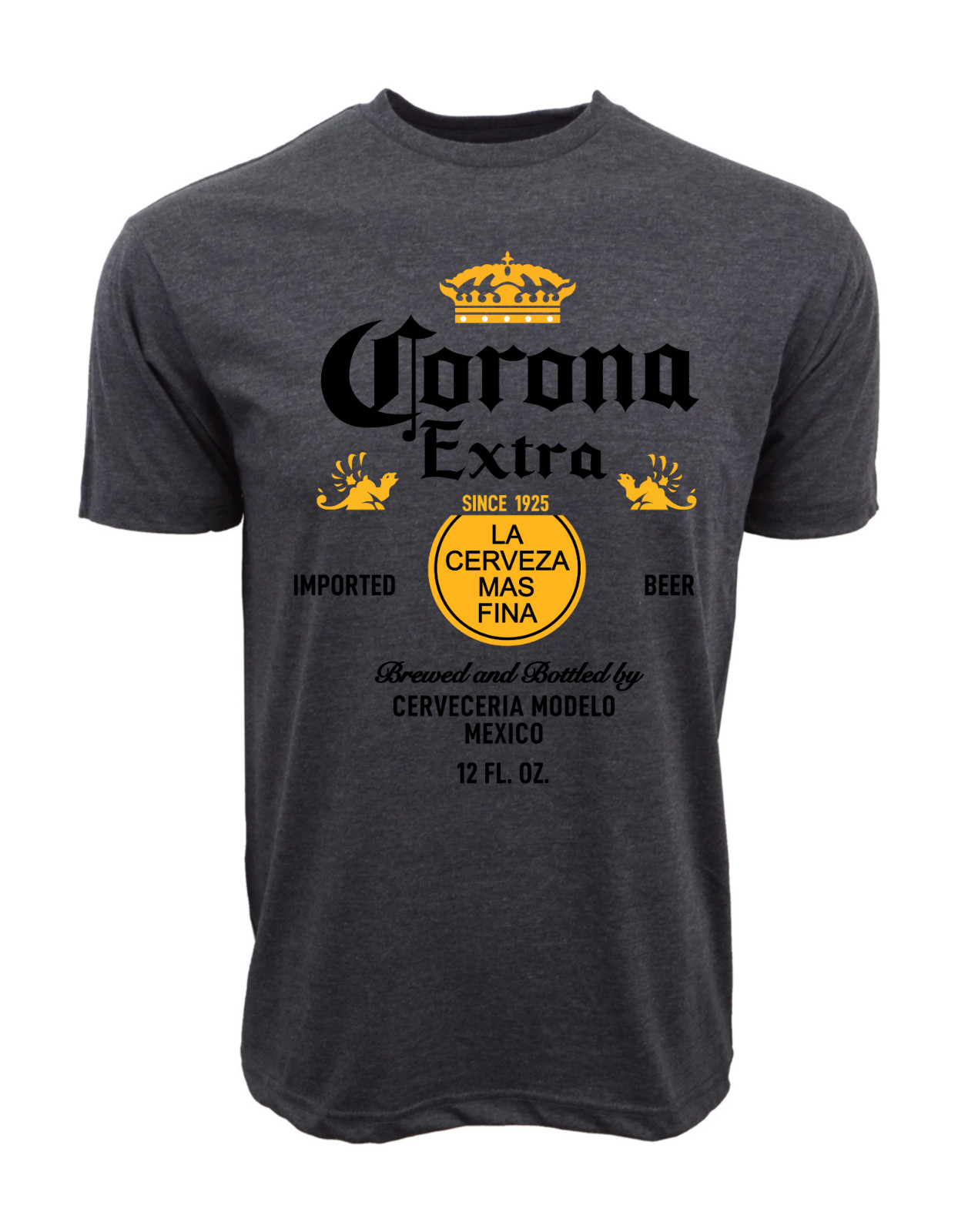 CORONA EXTRA IMPORTED BEER UNISEX ADULT GRAPHIC T SHIRT