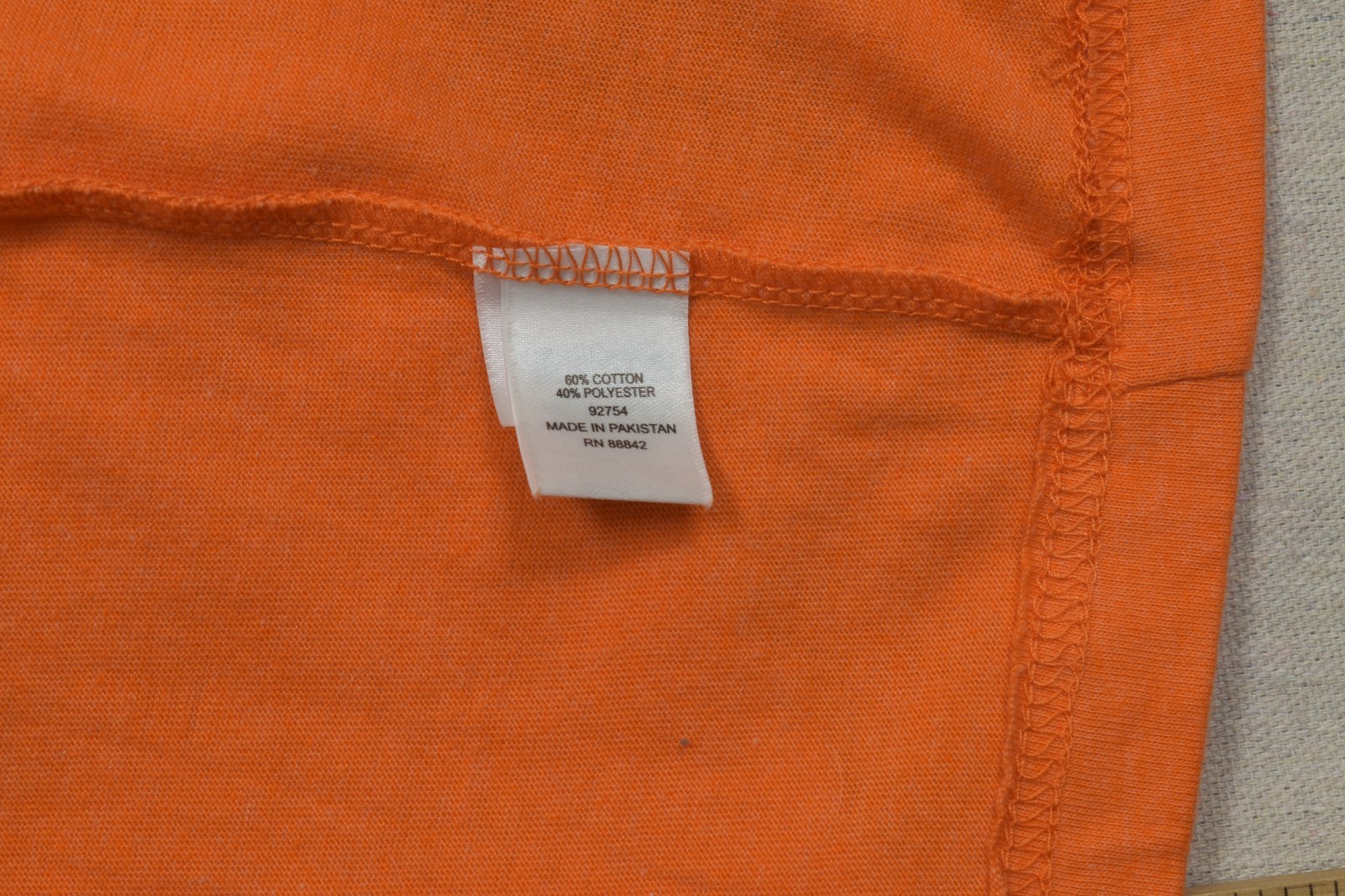 KINGSIZE Men’s 8XL Big Orange Crew Neck Short Sleeve T-Shirt Cotton Blend Solid