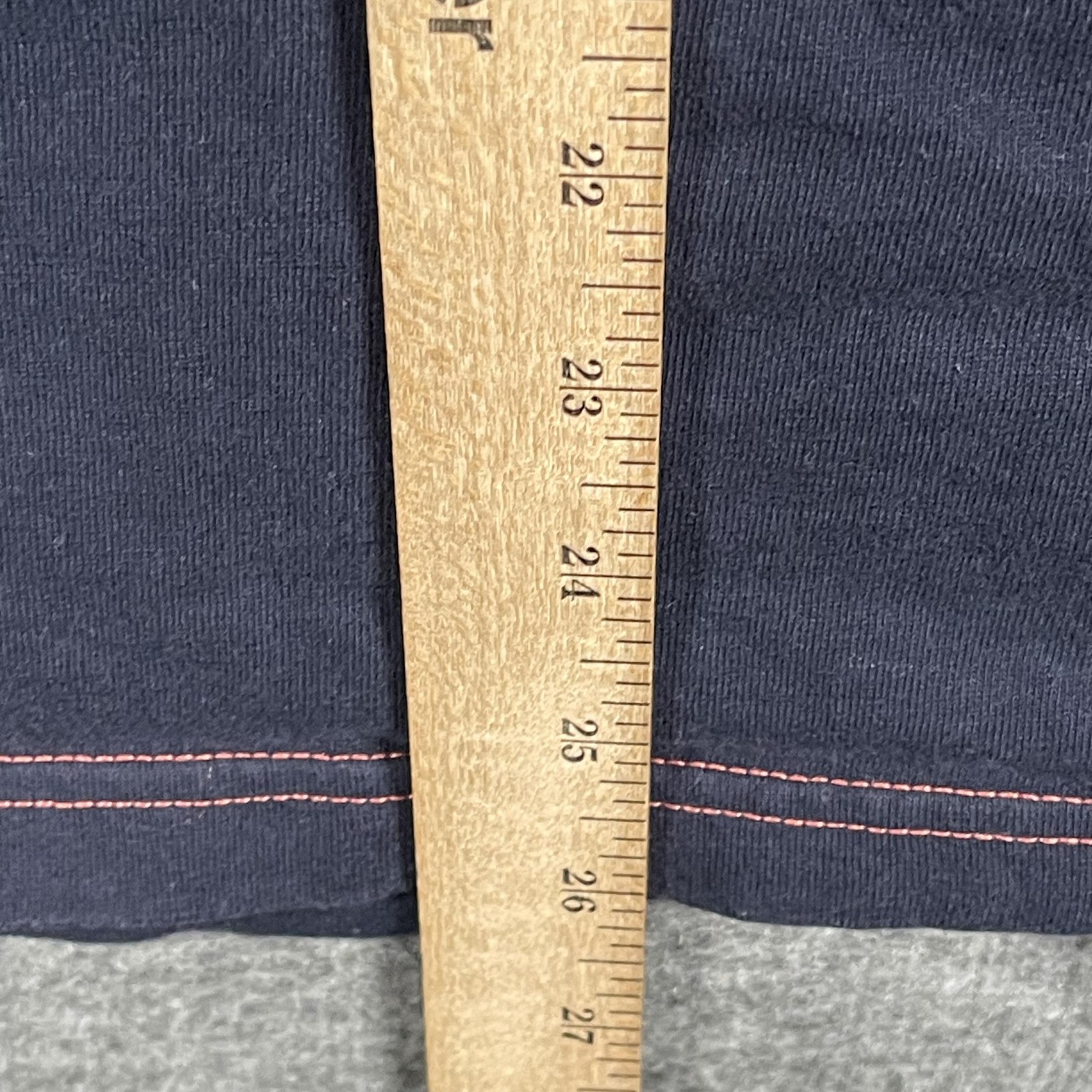 The North Face Shirt Mens Medium Navy Blue Red Climber Logo Tee Hanging Man