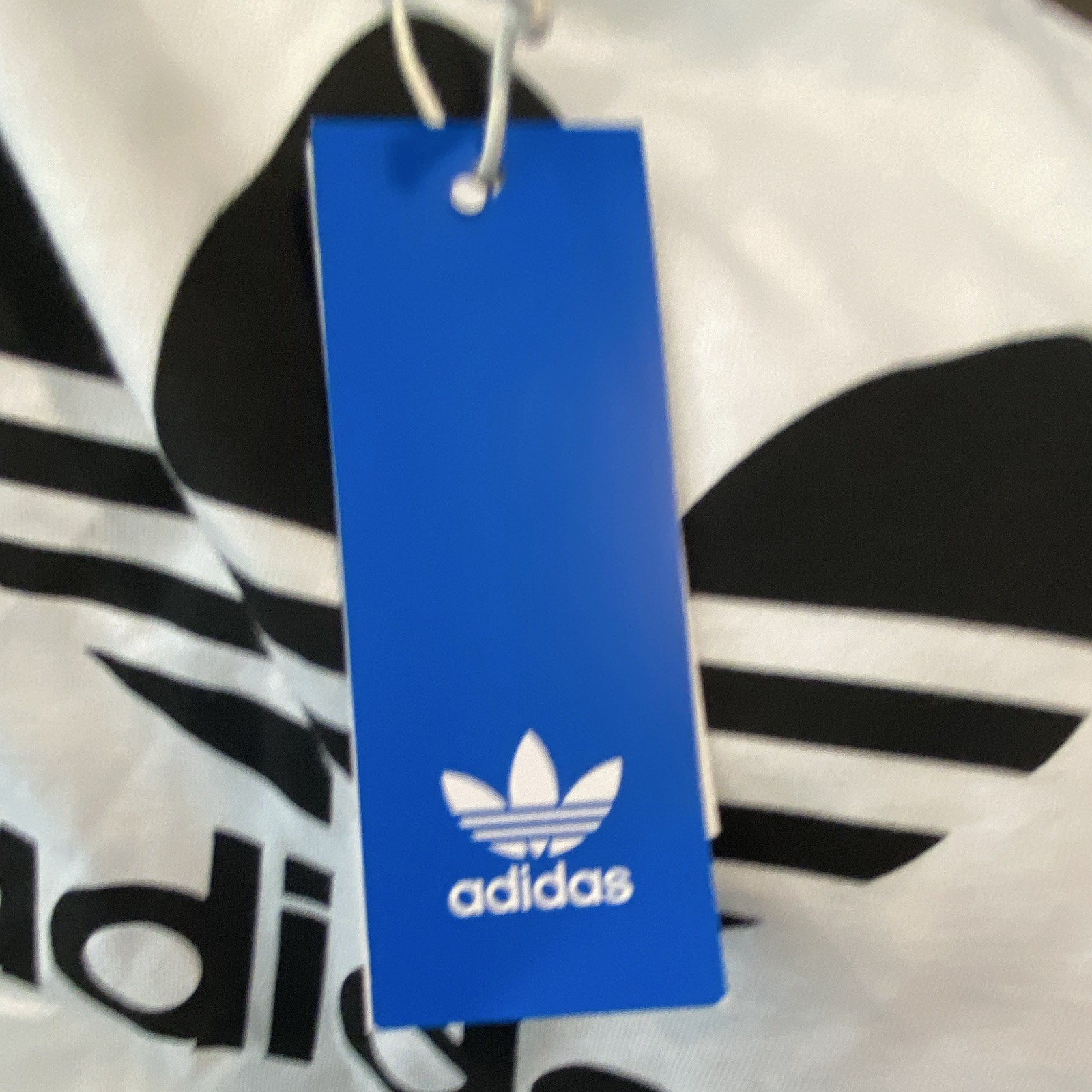 adidas Originals Trefoil Tee White/Black Logo Crew Neck T-Shirt Men’s L JD0323