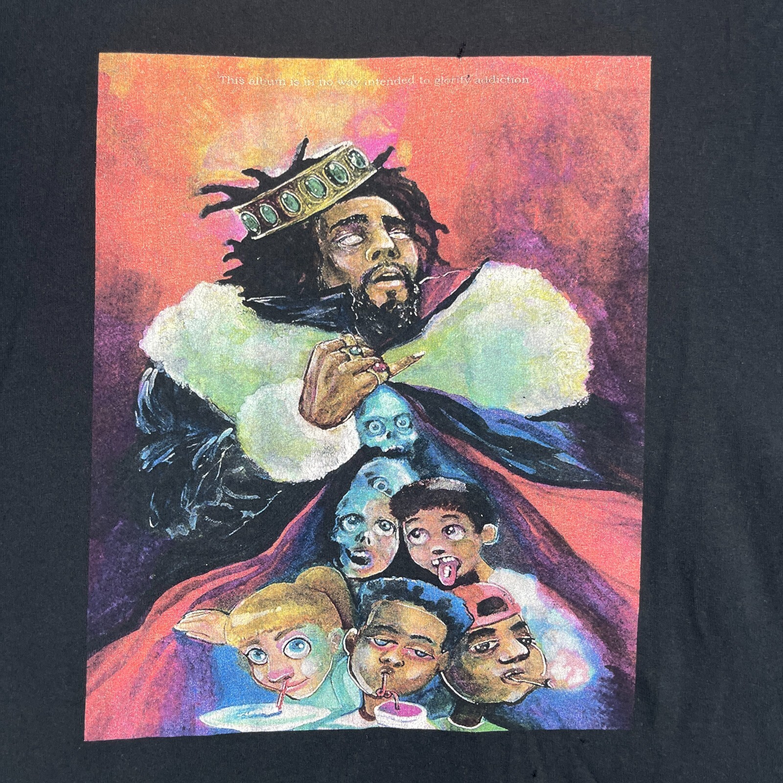 J Cole Dreamville 2018 Choose Wisely Rap Tour T-Shirt Mens 2XL Black Cotton