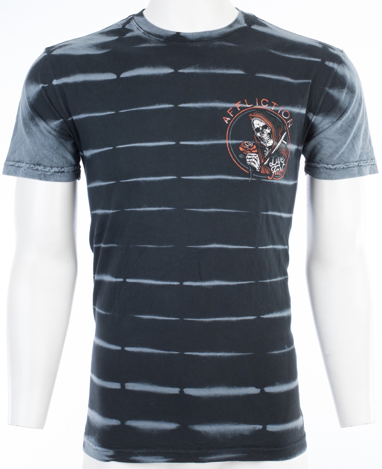 $58 AFFLICTION American Customs HELL RIDER Short Sleeve Slim Fit T-shirt NWT