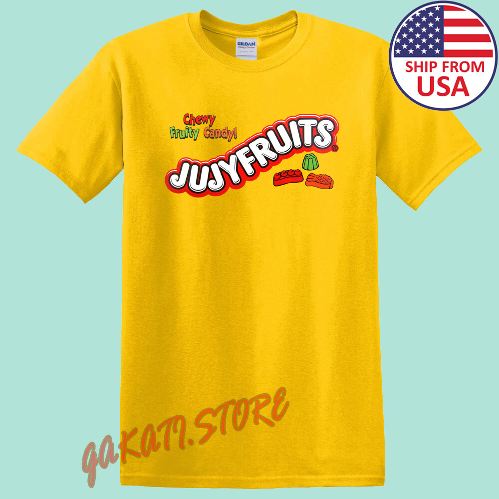 Jujyfruits Classic Candy Men’s Yellow T-Shirt Size S-5XL