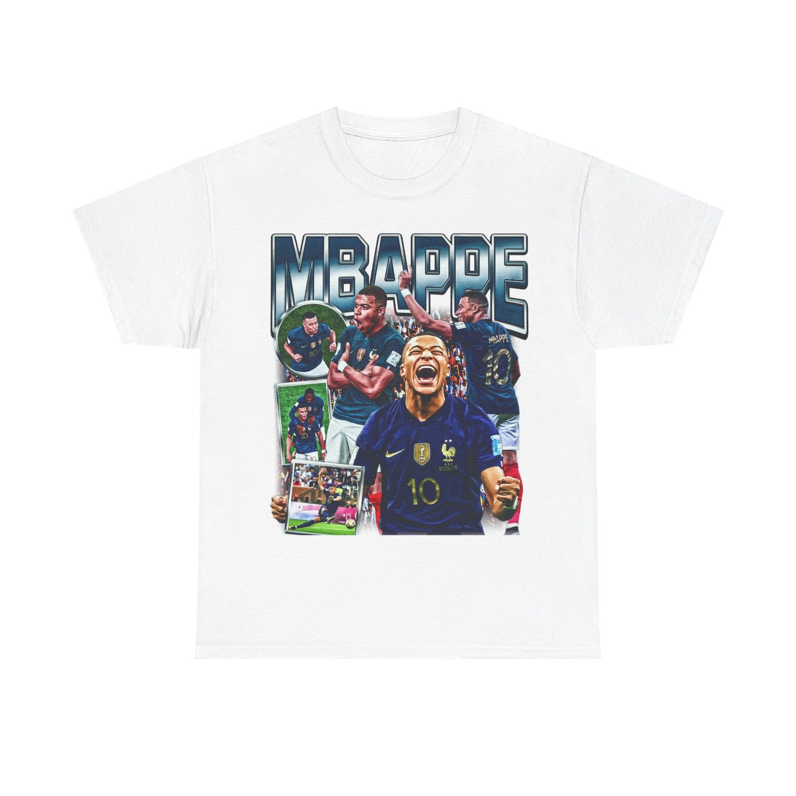 Retro Vintage 90s Graphic Mbappe T-Shirt, Kylian Mbappe France Shirt, Bootleg
