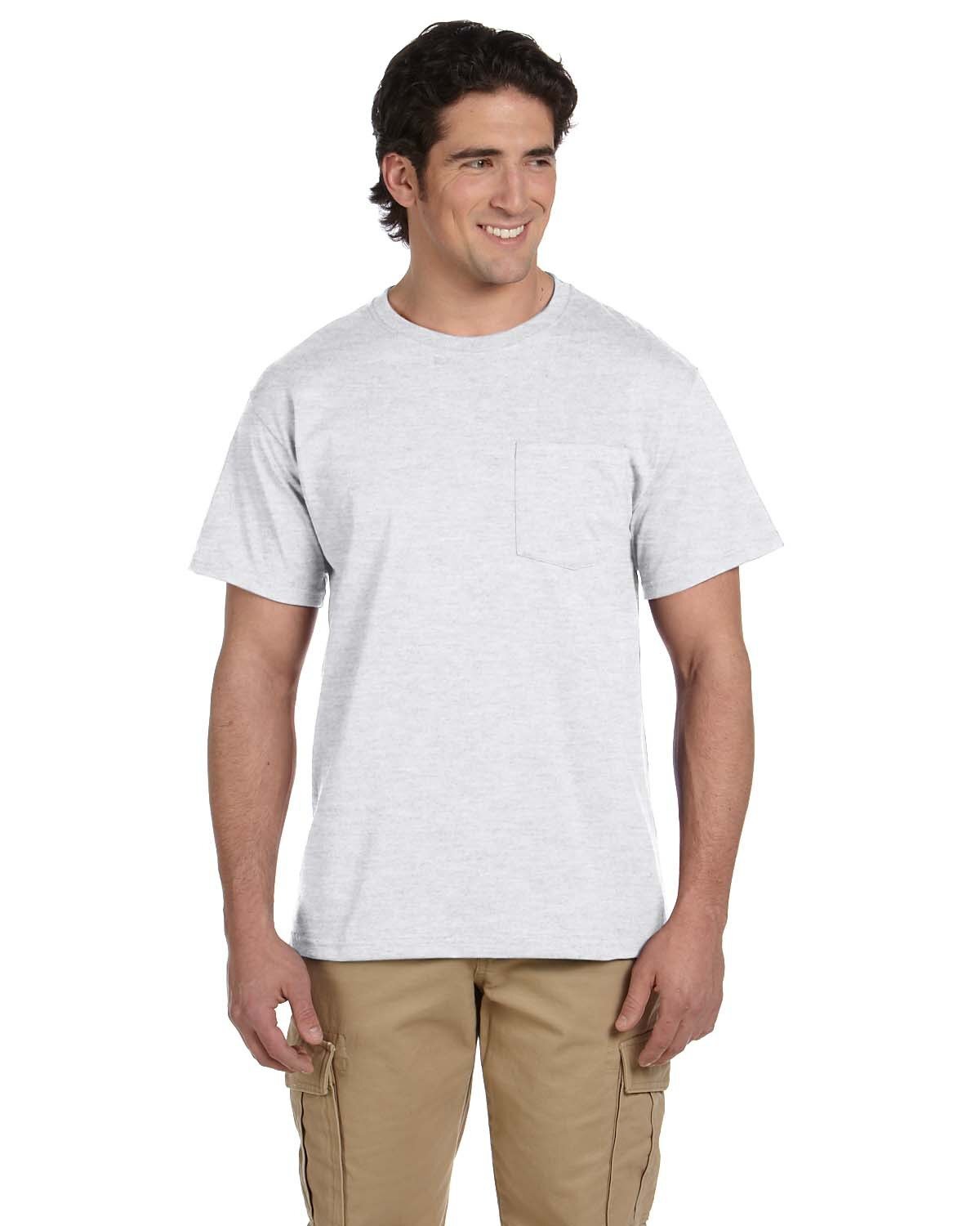 2 Pack Of Jerzees 29P Adult DRI-POWER ACTIVE Pocket T Shirt Stylish T-Shirt