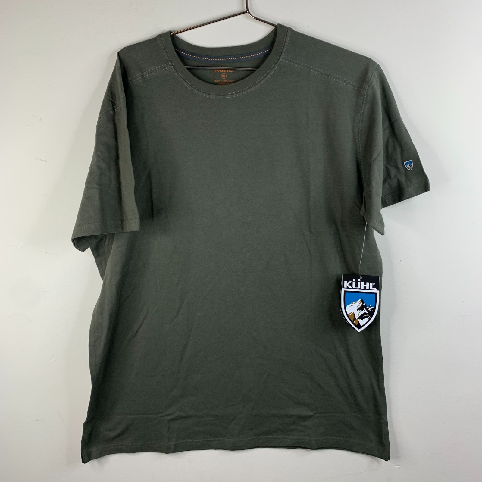 Kuhl Shirt Men Extra Large Cotton Olive Hiking Trek Wildfibre New