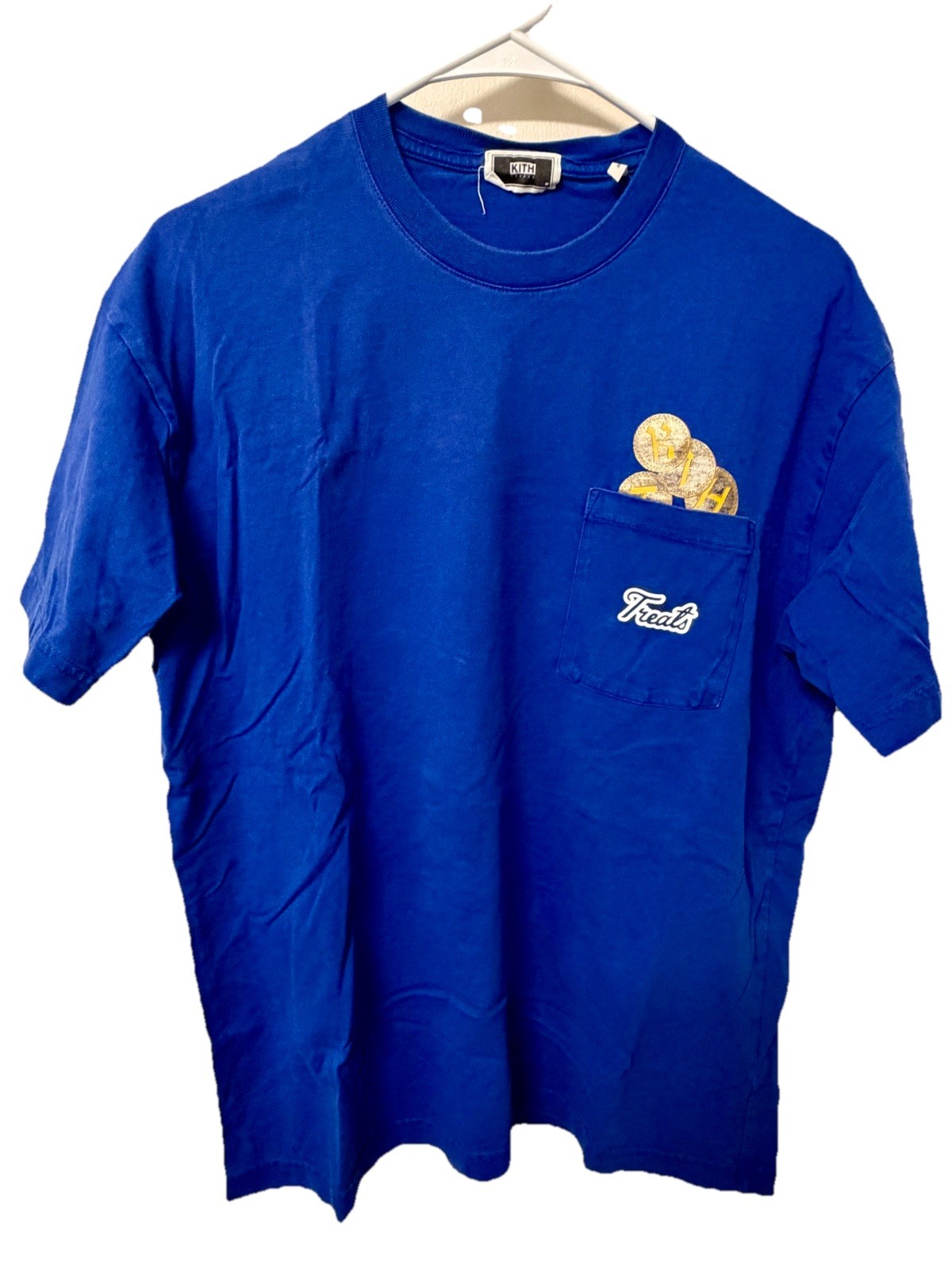 Pre-Owned Kith Treats Hanukkah Gelt Coins Pocket Tee – US Mens Medium