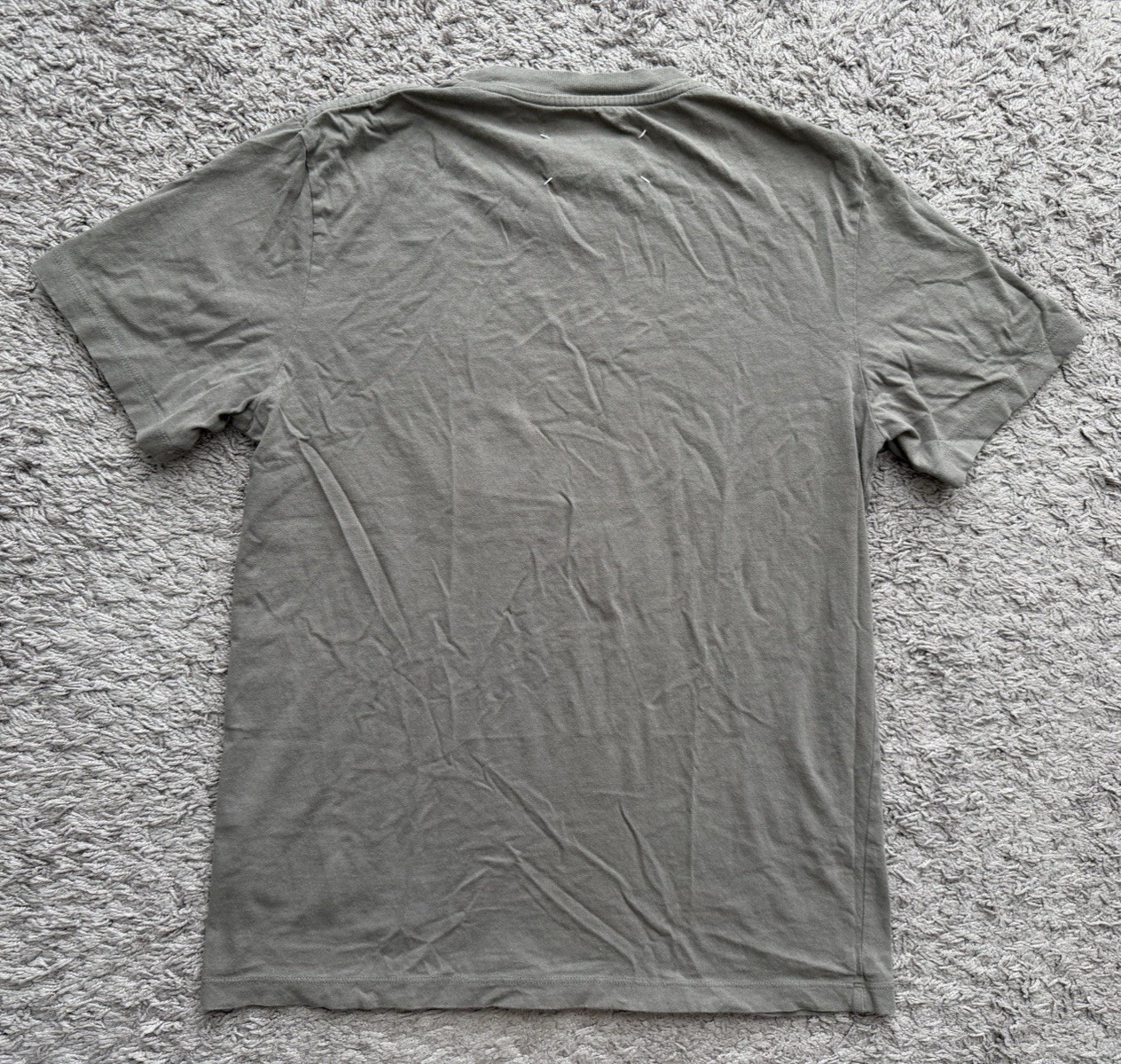 Maison Margiela T Shirt Crew Neck Short Sleeve Men’s Size Small Gray
