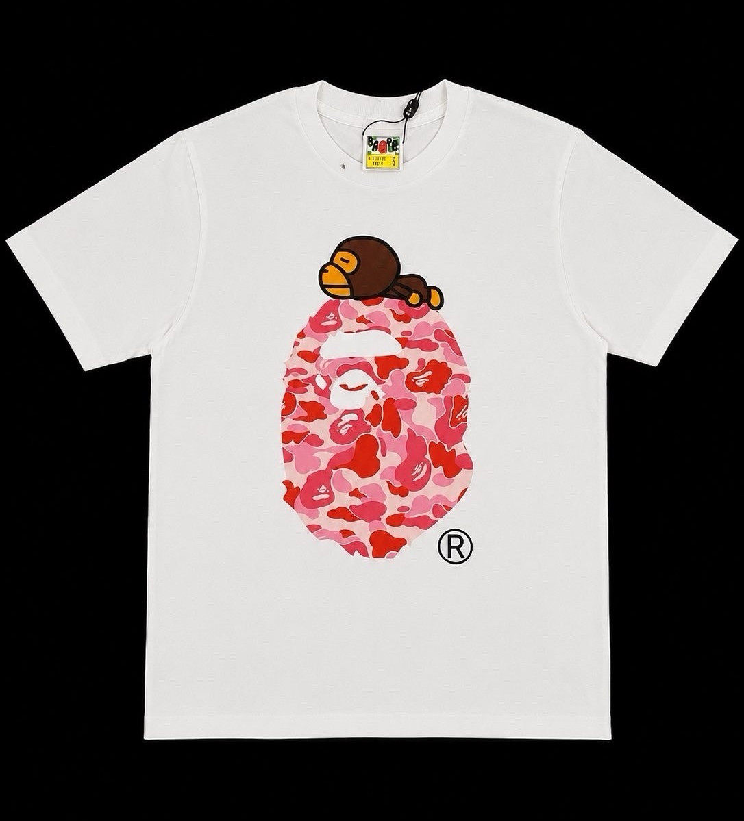 A Bathing Ape BAPE Baby Milo Graphic Logo Tee White Men’s S Regular Fit