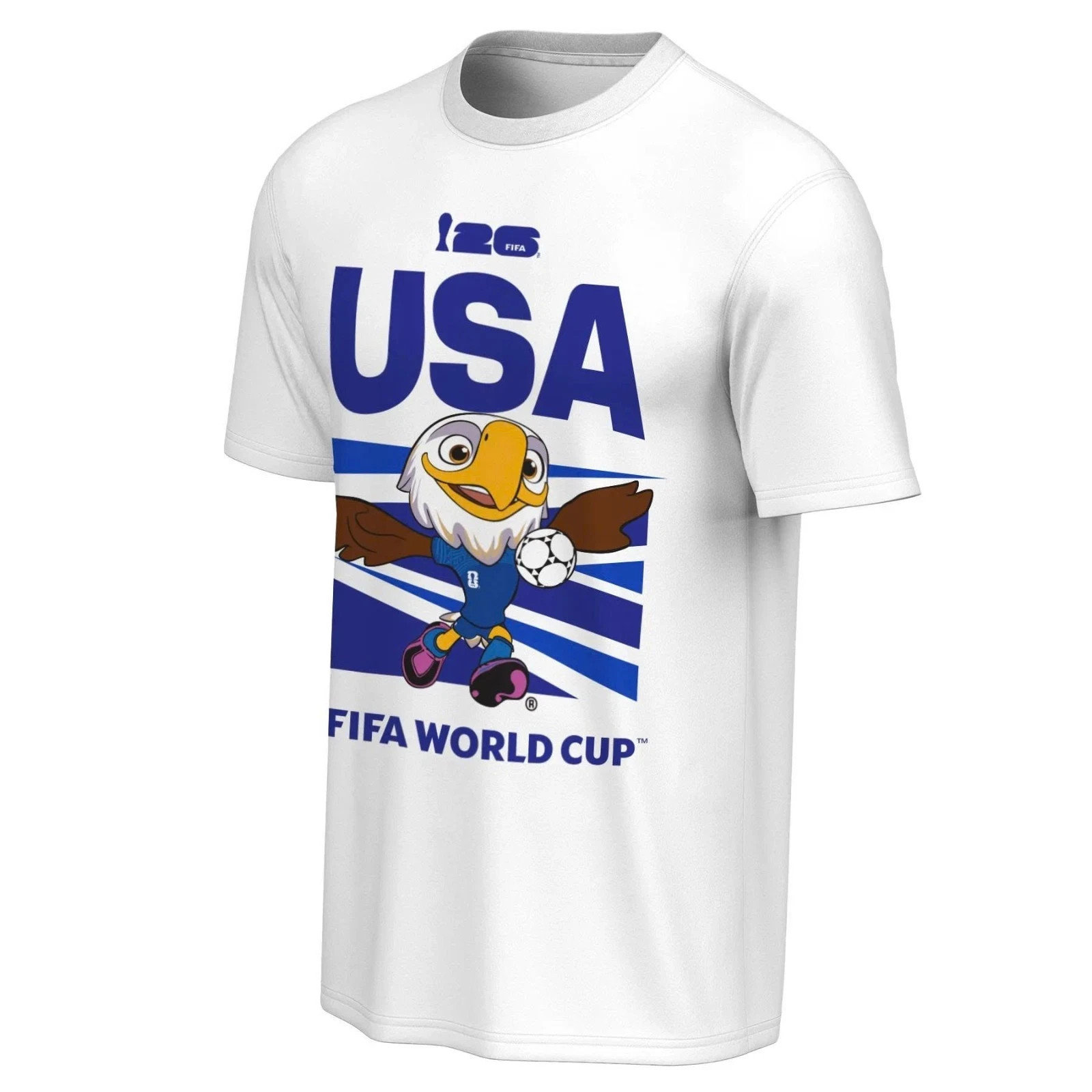2026 World Cup USA Mascot White T-Shirt – Unisex