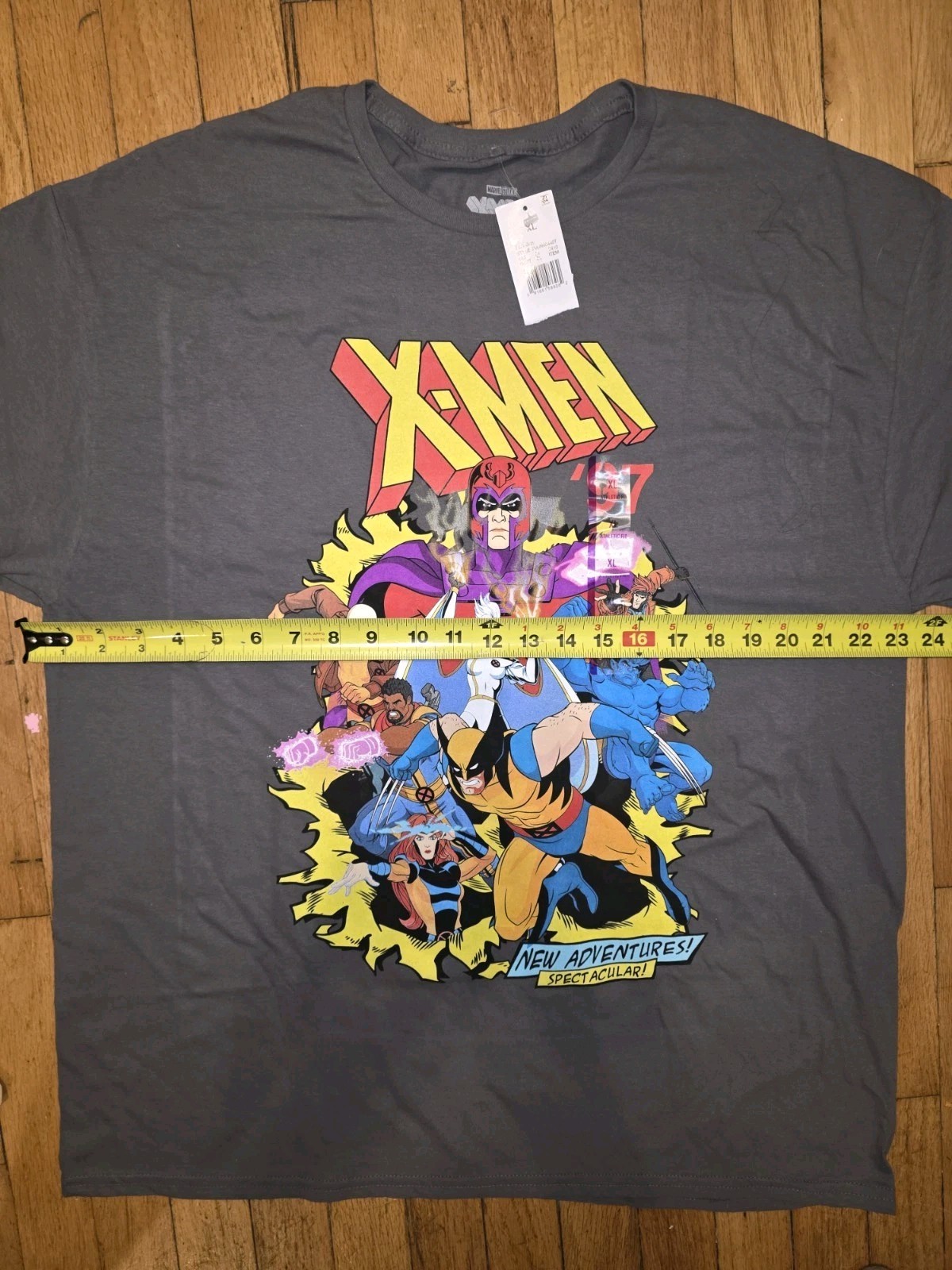 NWT Marvel Studios: X-Men ‘97 Graphic Gray t-shirt Mens Size XL 100% Cotton
