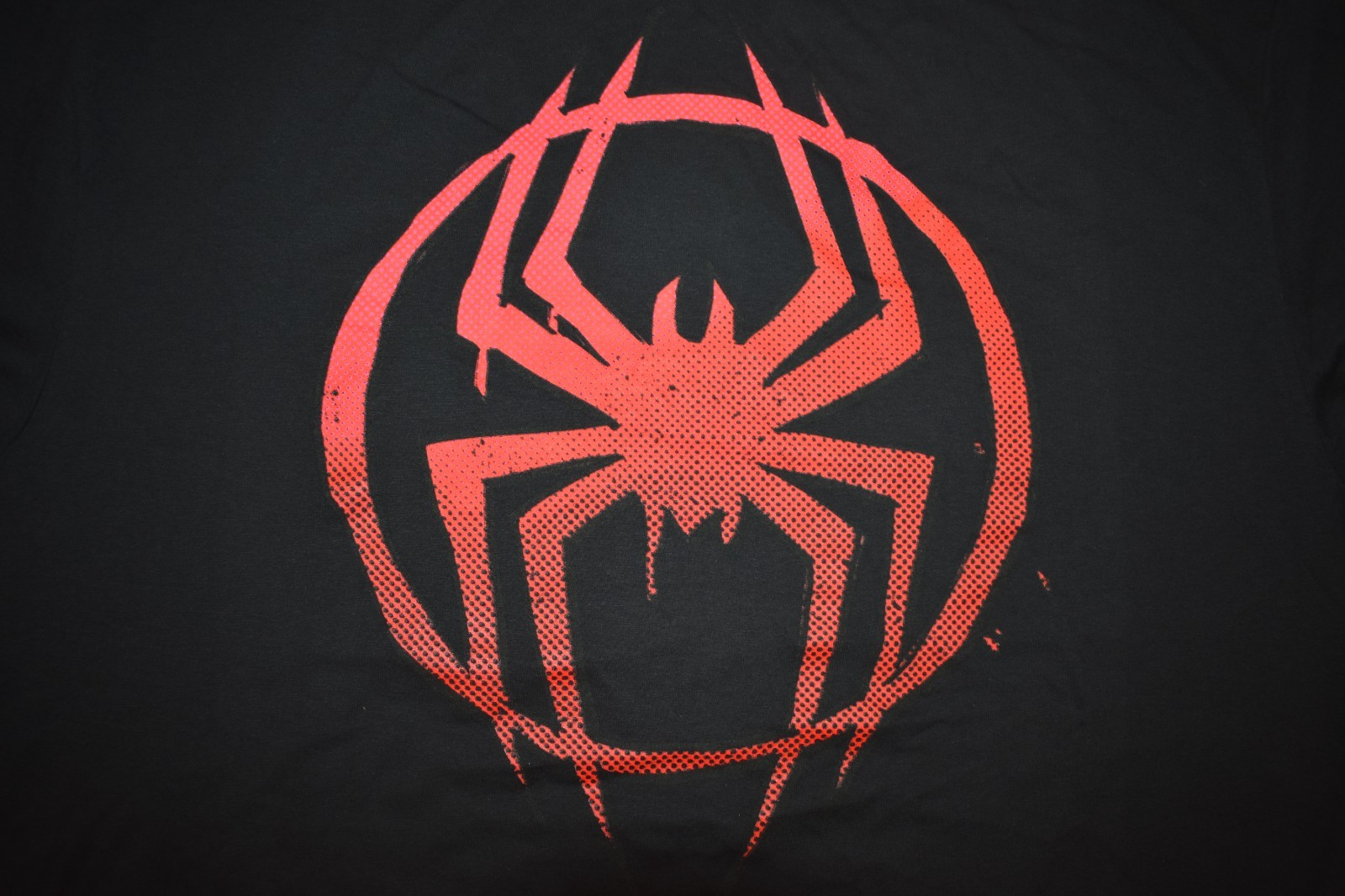 Spider-Man Across The Universe Mens Red Splatter Logo Shirt New 3XL