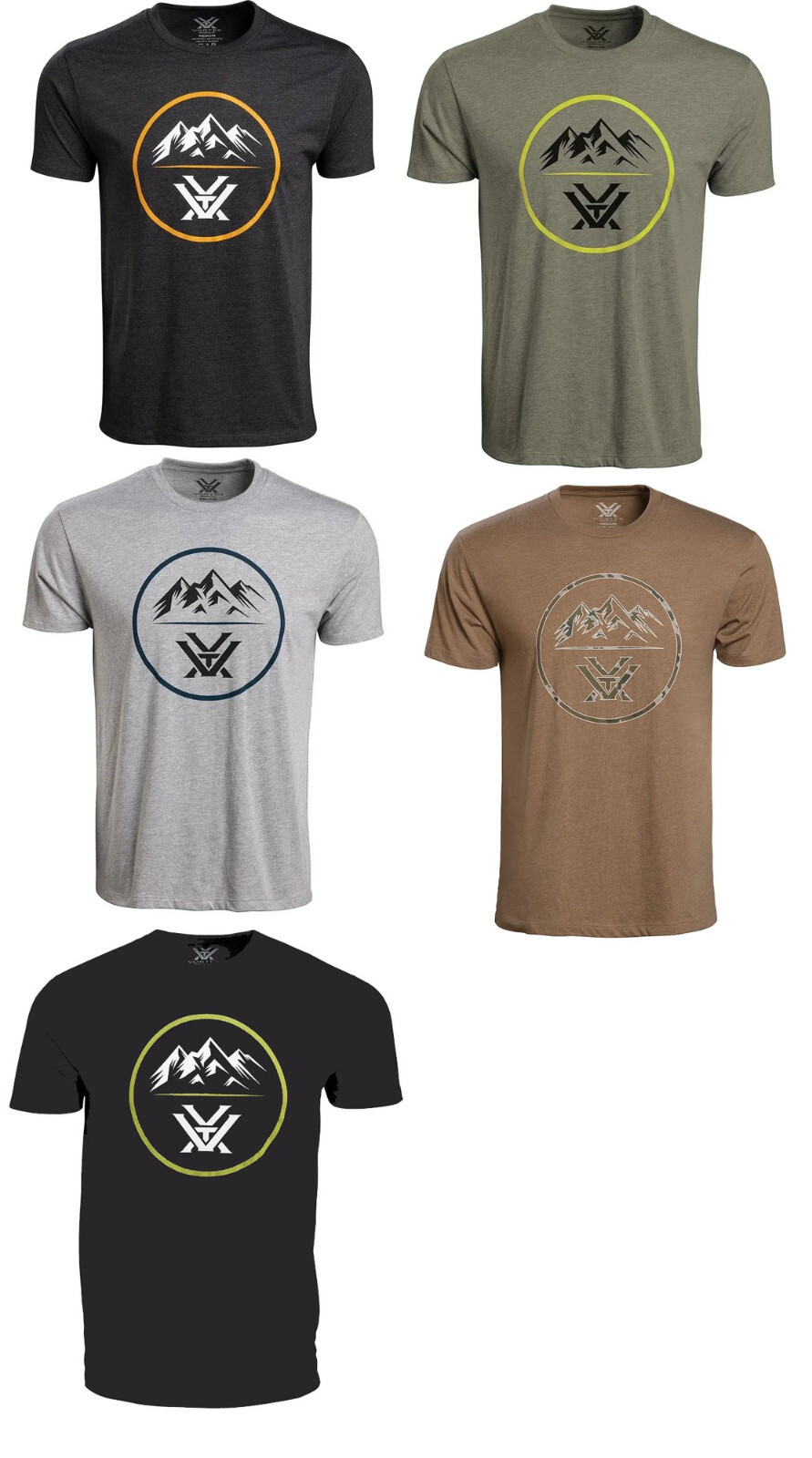 Vortex Optics Three Peaks Short Sleeve T-Shirt Mens M/L/XL/2X/3X