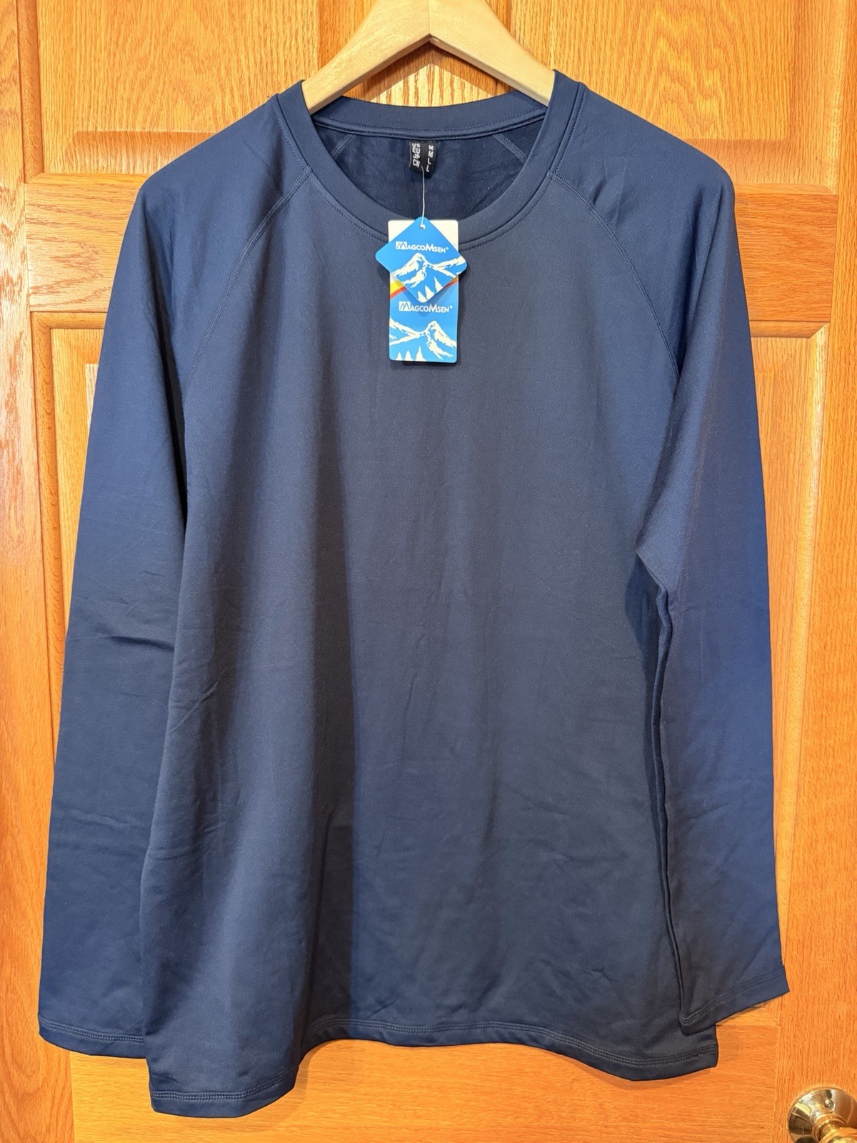 CZ17 Magcomsen Long Sleeve Thermal Shirt Blue Mens Medium