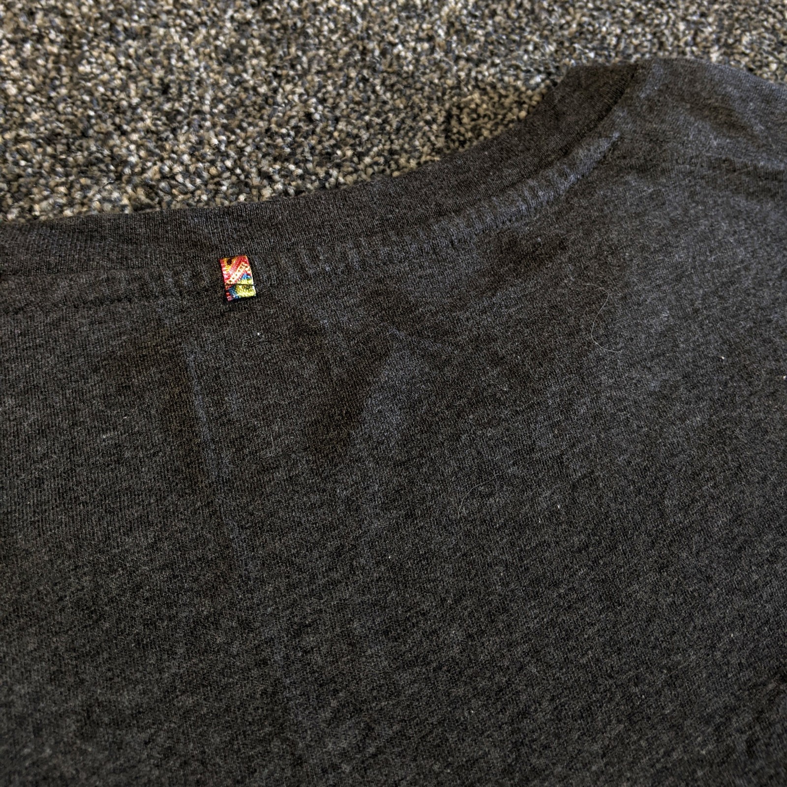 PRETTY GREEN Men’s Charcoal/Marl Grey Cotton T-Shirt Embroidered Logo Top XXL