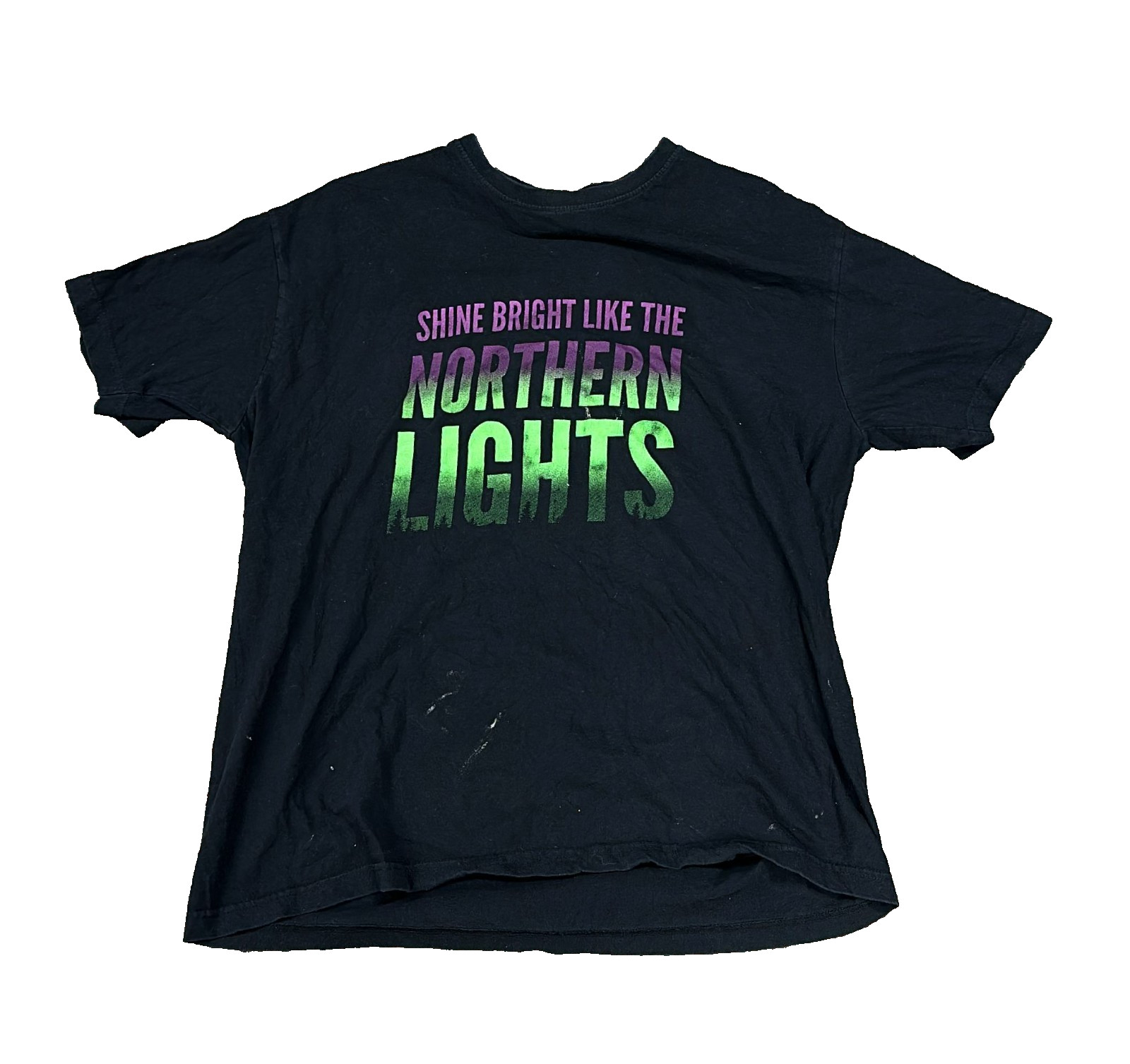 SOL’S REGENT Unisex Shine Bright Like The Northern Lights T-Shirt Black | XL