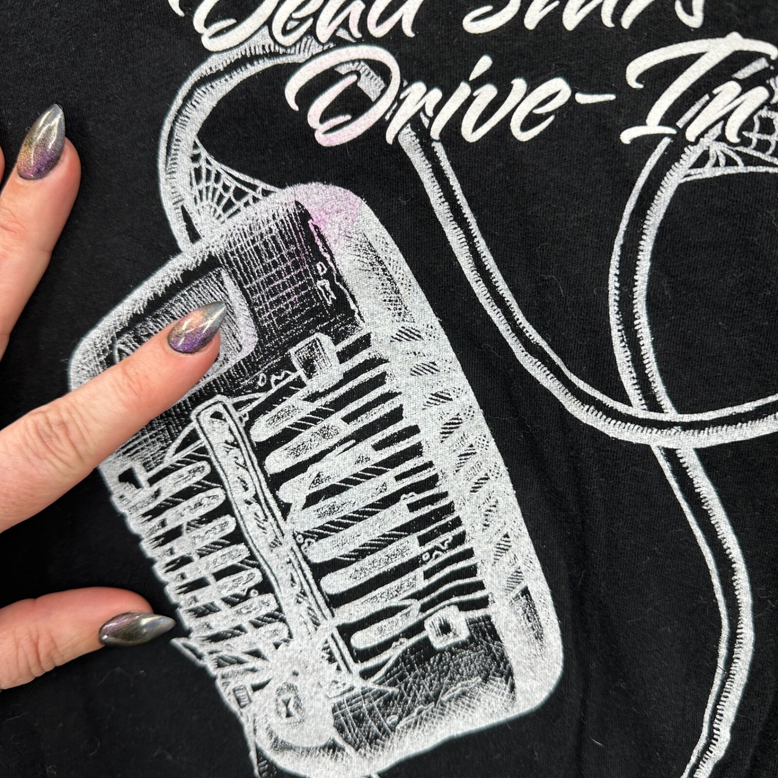 Stellar Corpses Shirt Womens M Psychobilly Horror Punk Rock Band Goth Drive In