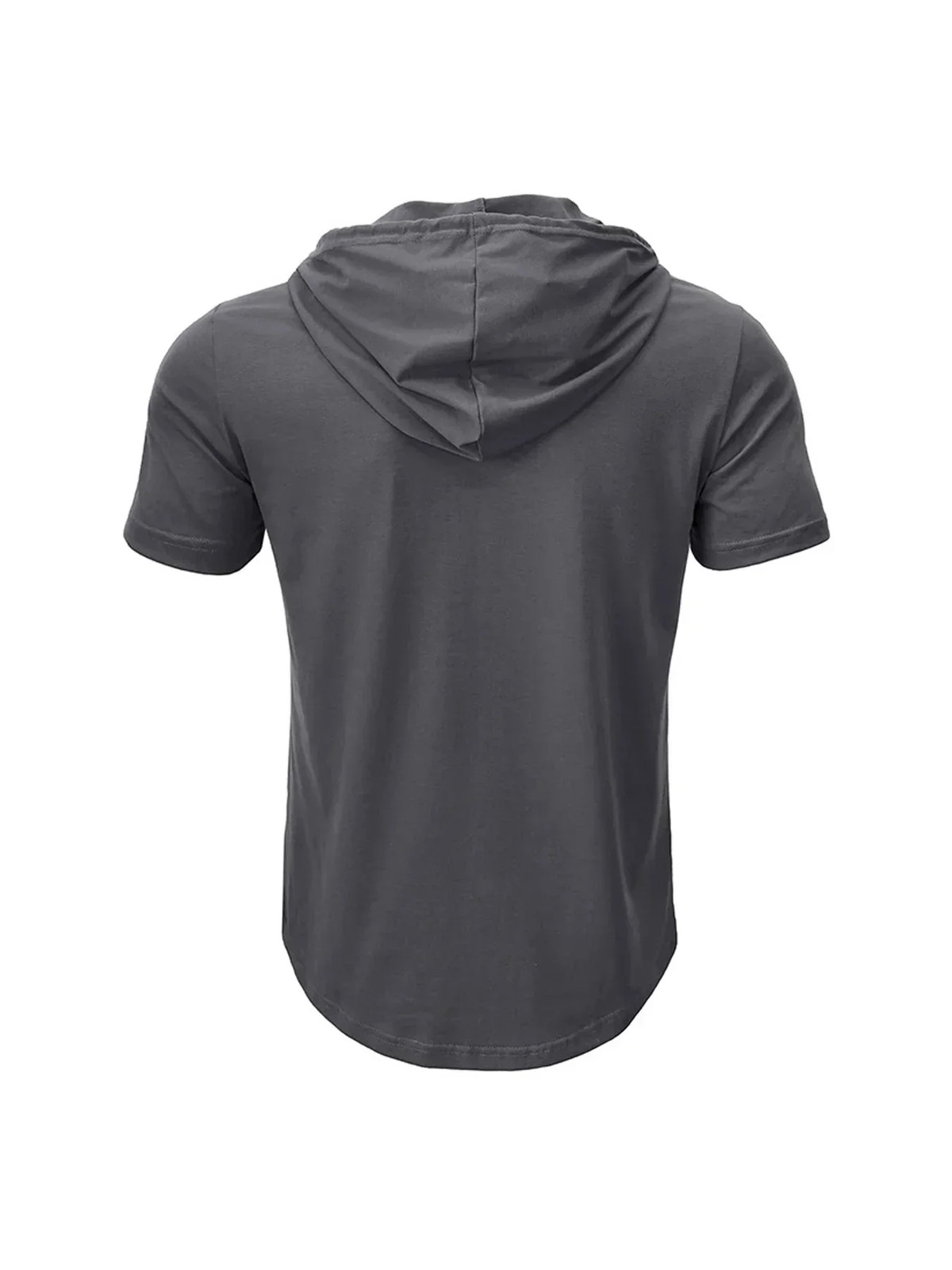 Men’s T Shirt Summer Slim Fitness Hooded Short-Sleeved Tees Male Lightweight