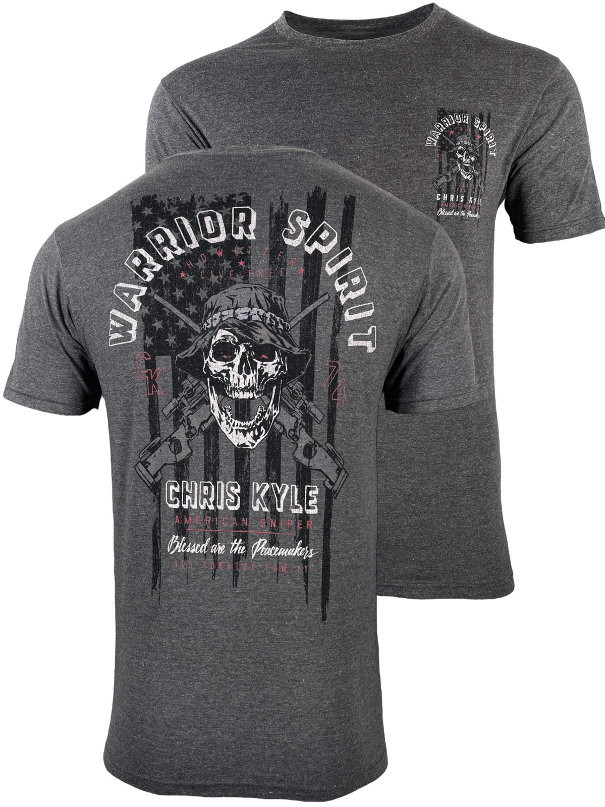 Howitzer Style Men’s T-Shirt Chris Kyle Valor Military Grunt MFG