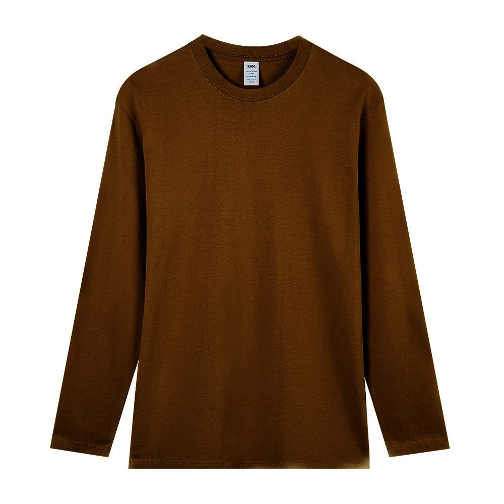 2026 Brand New Combed Compactall Cotton Heavy Round Neck Solid Color