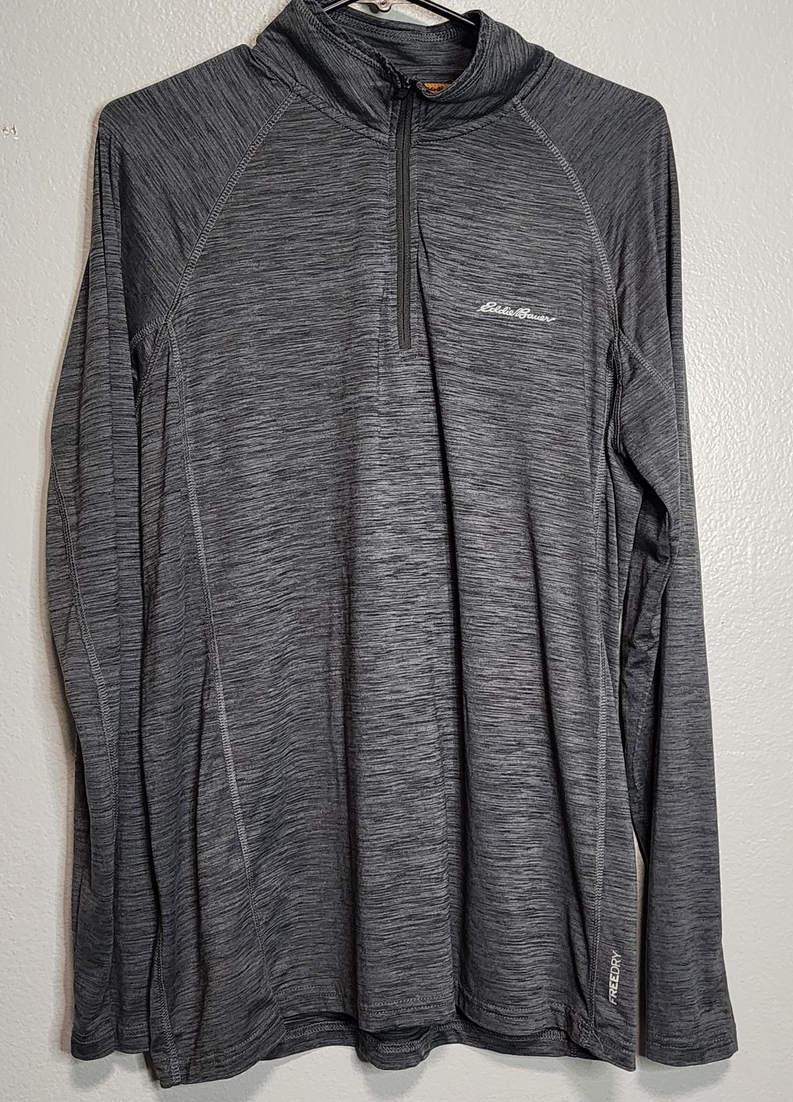 Eddie Bauer Motion Free Dry 1/4 Zip Pullover Shirt Men’s Lightweight Size Medium