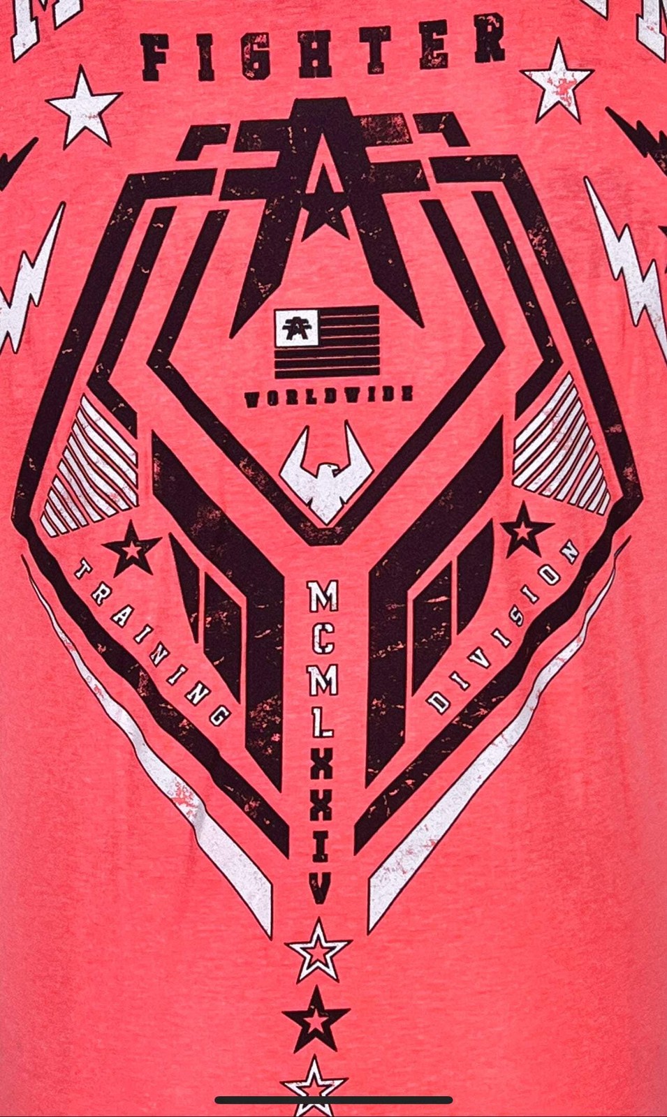 American Fighter Men’s T-shirt GALLOWAY Athletic MMA Pink XS-4XL