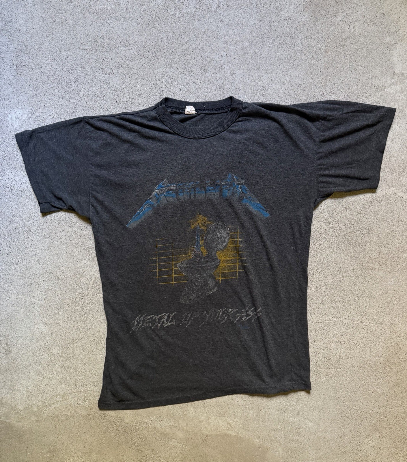 80s Metallica Metal Up Your Ass Tee | Size L