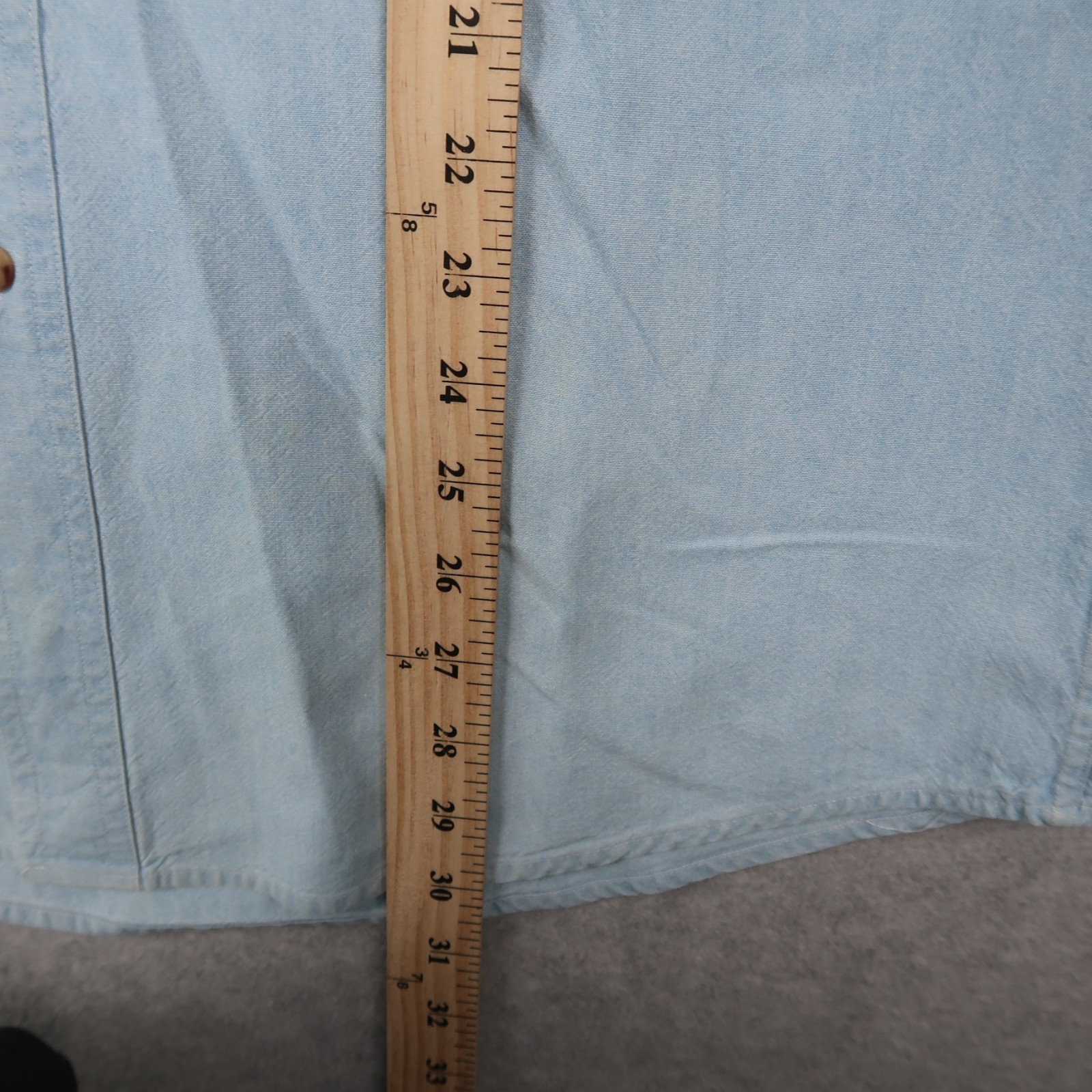 Vintage 90s Looney Tunes Chambray Denim Shirt Bugs Bunny Taz Medium M