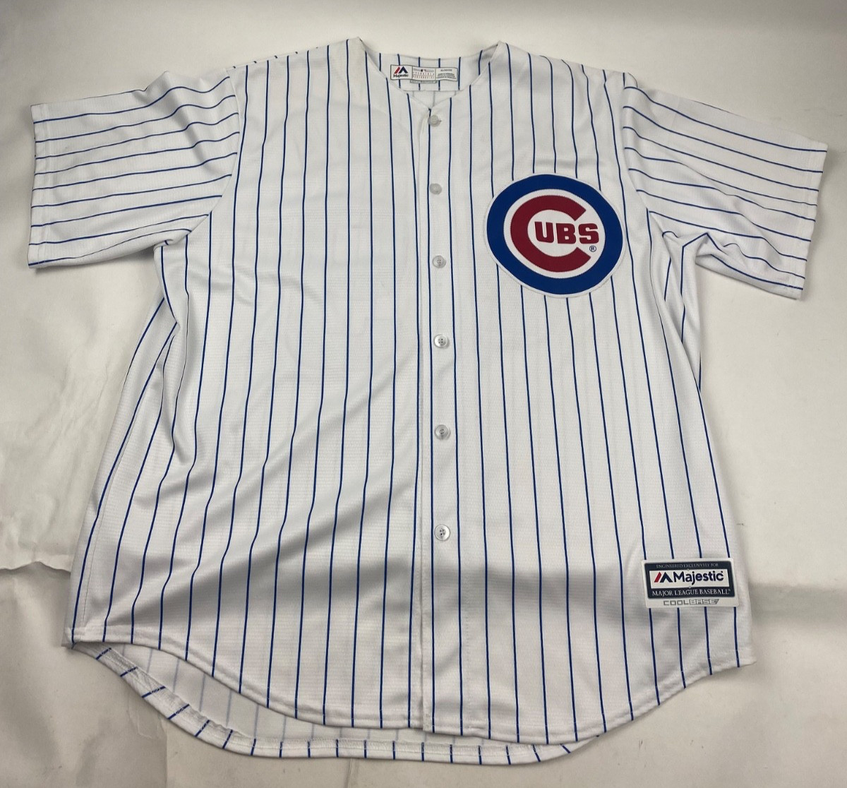Majestic Chicago Cubs CoolBase Pinstripe Jake Arrieta #49 Jersey Size XL