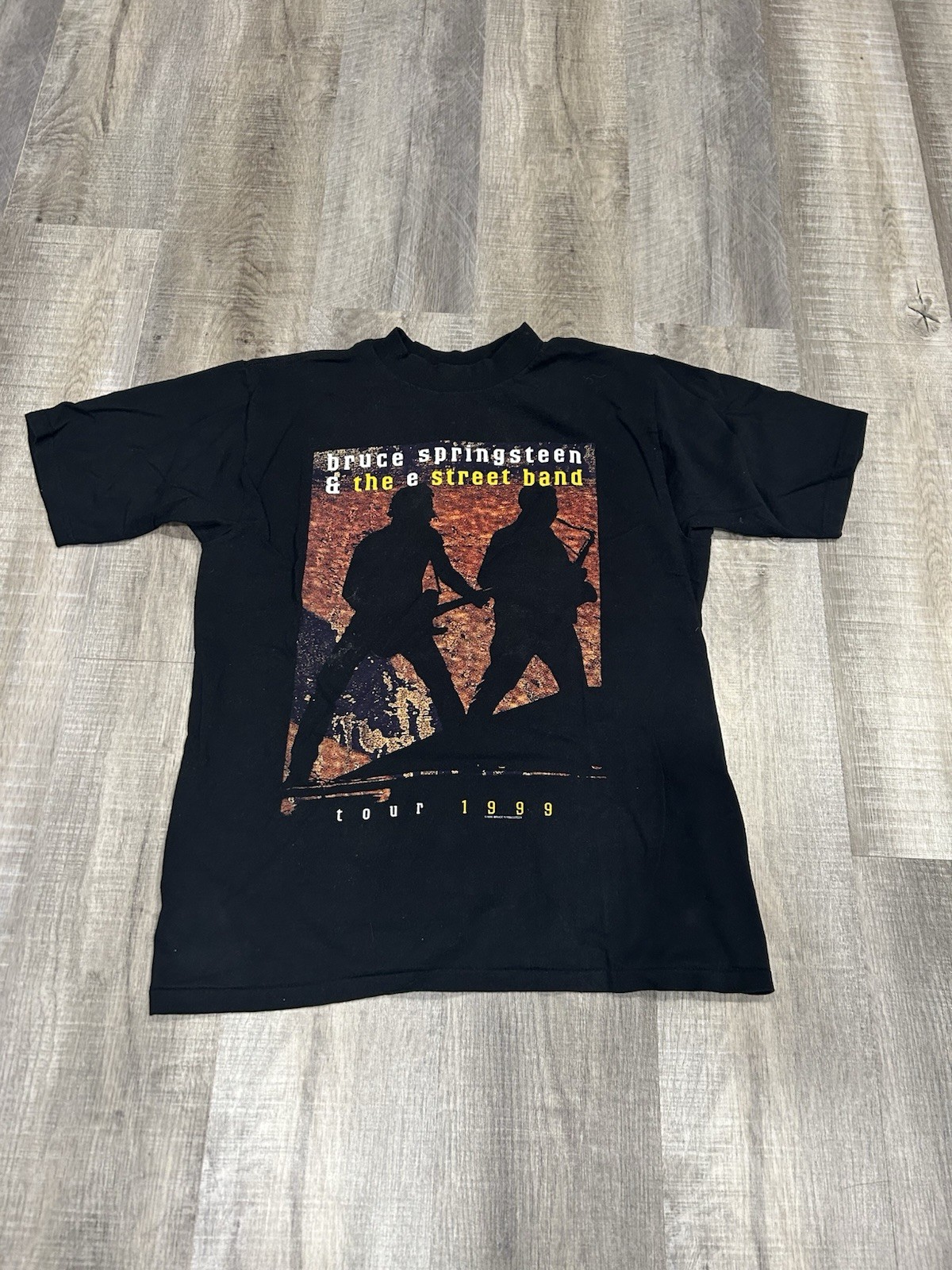 Vintage 1999 Bruce Springsteen & E Street Band Tour T Shirt Size L Single Stitch