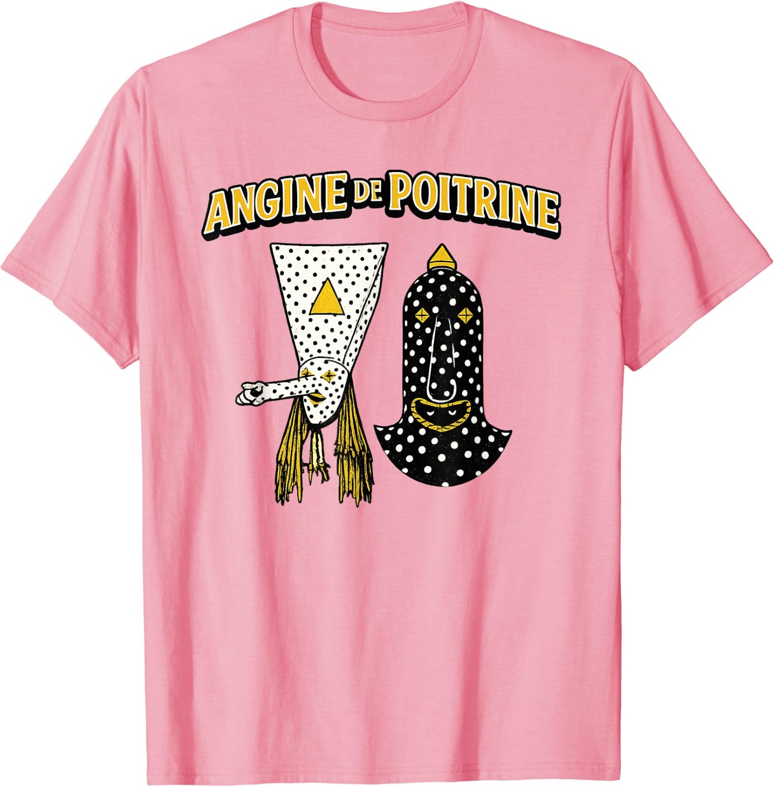 Angine De Poitrine Band Tee Vintage Music Fans Masked T-Shirt
