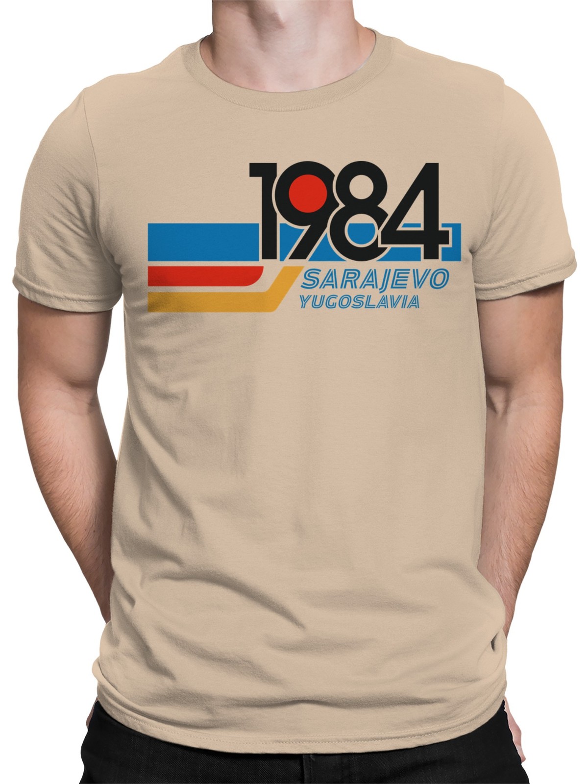 Sarajevo 1984 Retro Design Men’s T-shirt