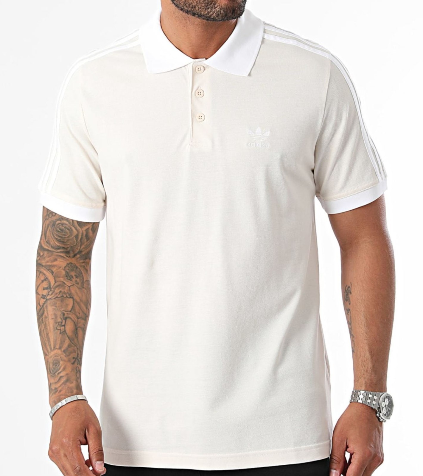 NEW MEN’S ADIDAS ORIGINALS 3 STRIPES TREFOIL POLO SHIRT ~SIZE XL #IZ3070