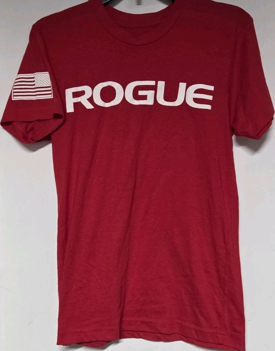 Rogue Fitness American Flag T-Shirt Size XS, Crossfit, Workout, Gym