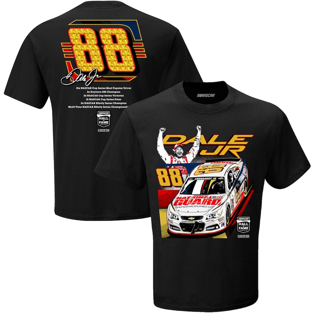 Dale Earnhardt Jr Hall of Fame Racing T Shirt Vintage Fan Graphic Tee