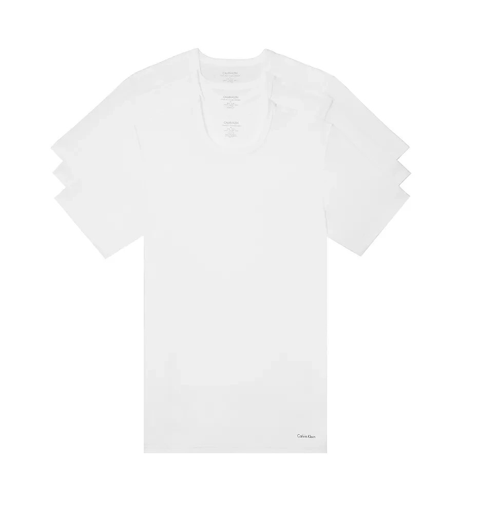 Calvin Klein Men’s 3-Pack Slim Fit All Cotton Short Sleeve Crew Neck T-Shirt Tee