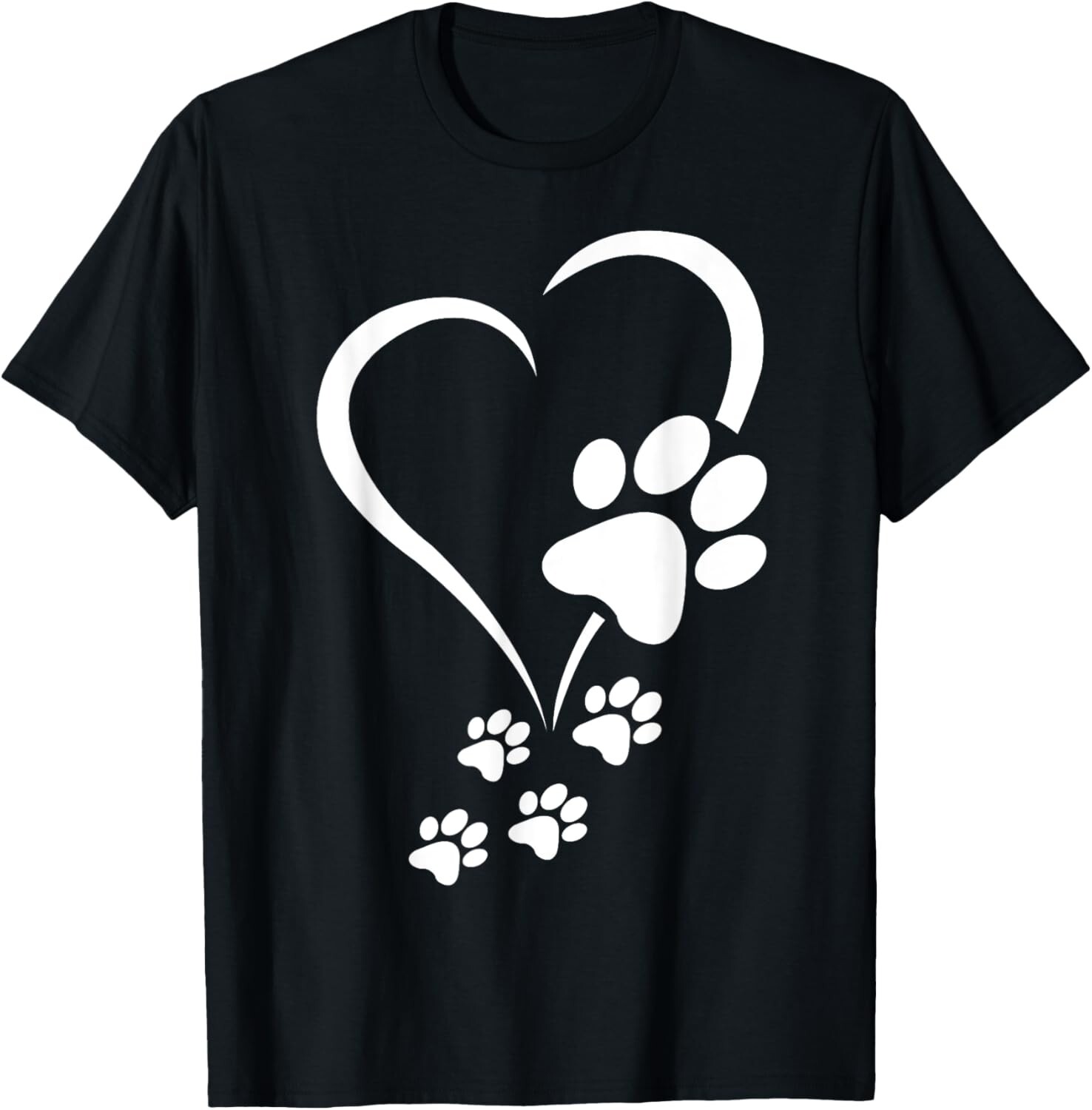 Dog Paw Heart Baby Dogs – Dog Paws Hearts Dog Paw Print T-Shirt