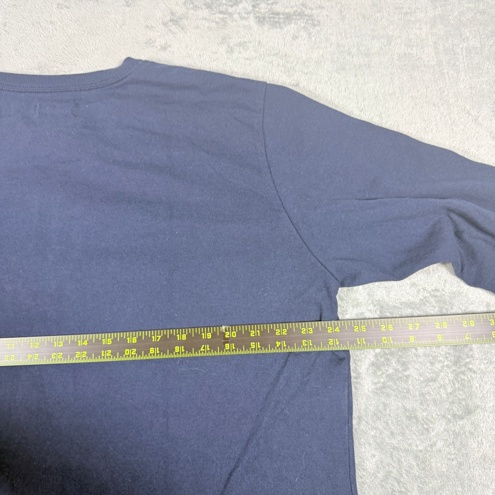 Taylor Stitch Mens 46 XL Henley Shirt Navy Blue Long Sleeve