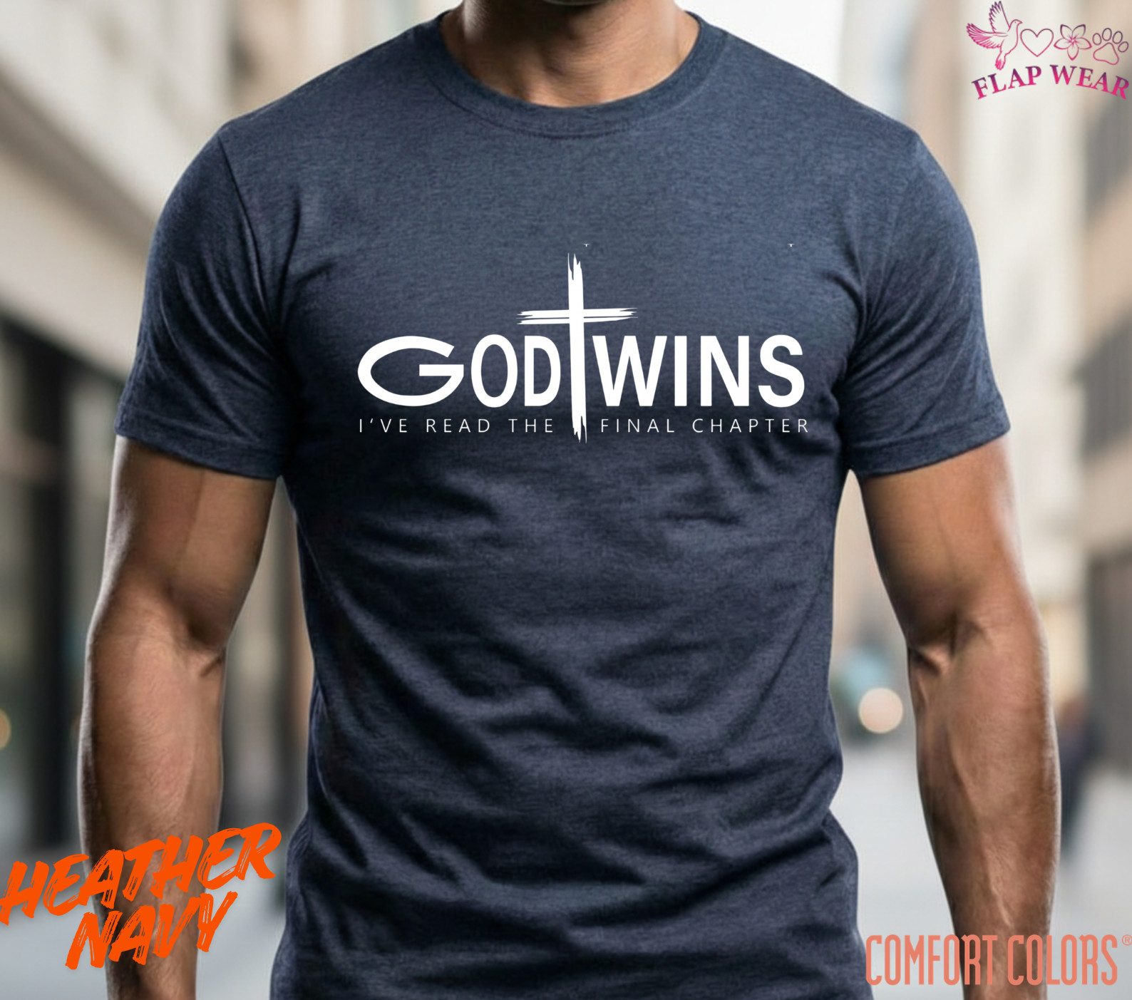 Unisex God Wins T-Shirt, Men T shirt,Women T shirt Gift Christian Cross Bible G