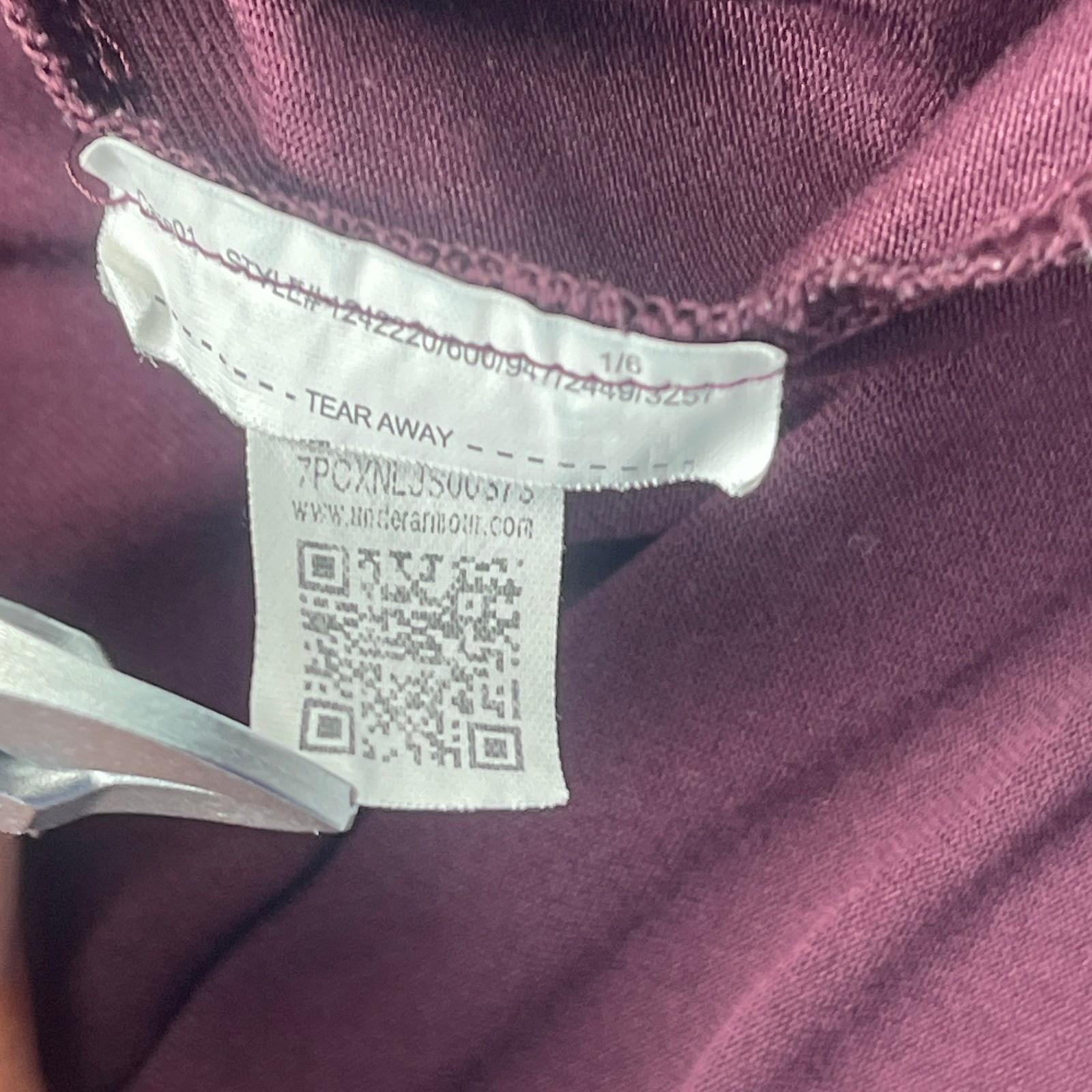 Under Armour Pullover Mens Medium HeatGear 1/4 Zip Maroon Graphic EUC