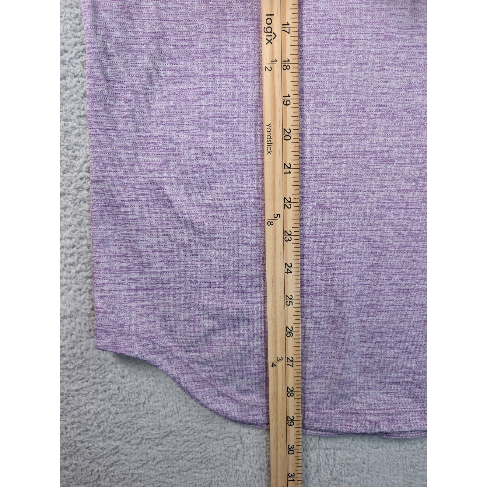 Legends Enzo T-Shirt Mens Medium Zephyr Heather Purple Space Dye Raglan Athletic