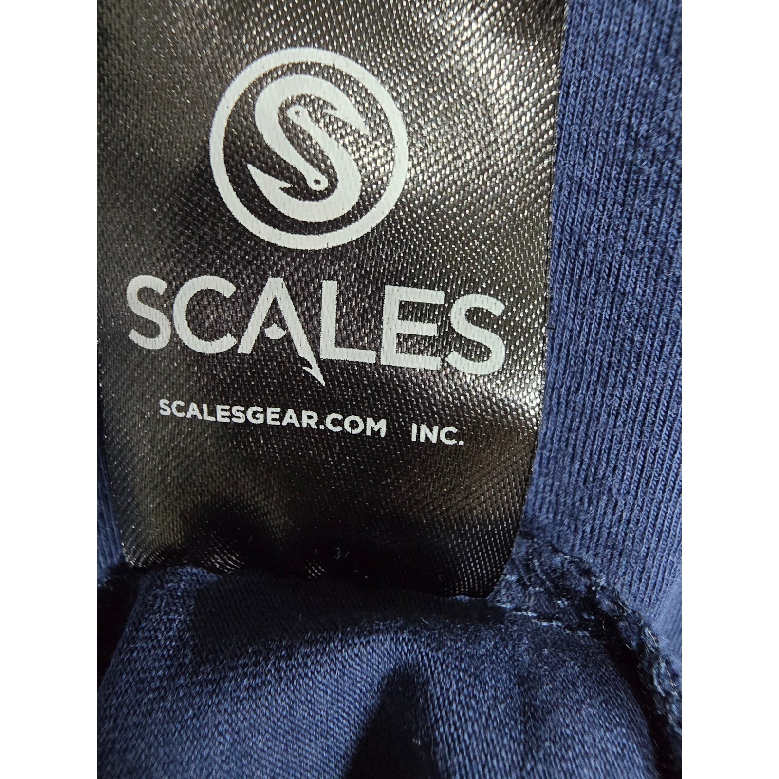 Scales Gear Mens 2XLNavy Blue Graphic Short Sleeve TShirt Cotton Spandex Stretch