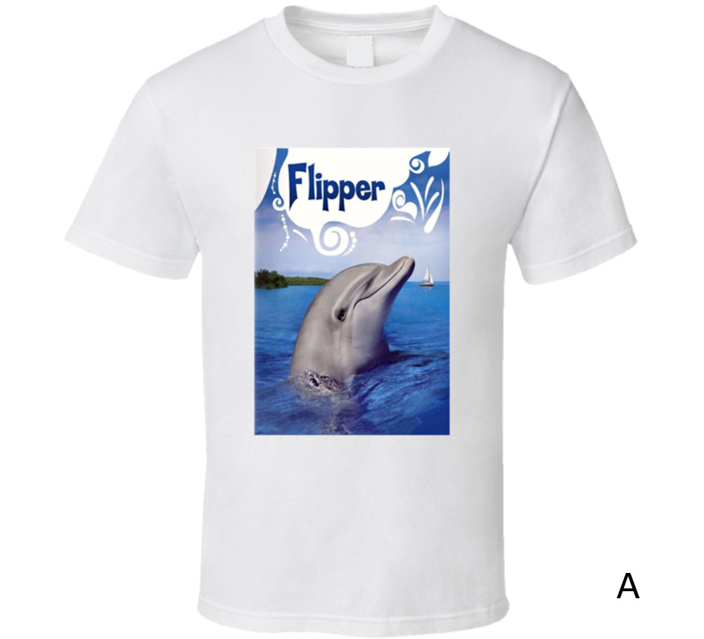 Dolphin Flipper Classic Retro Tv Show T Shirt Tee Shirts Gift New