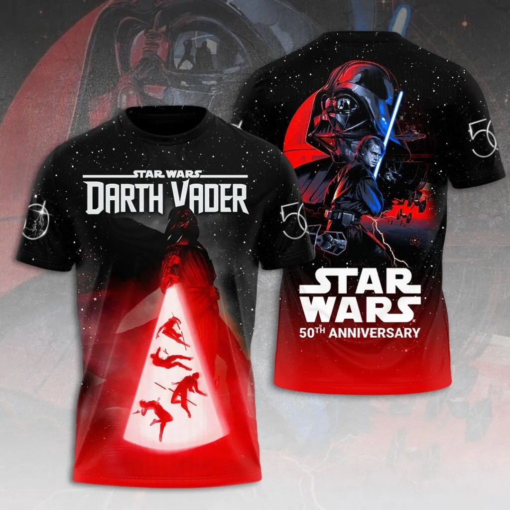 Star Wars 50th Anniversary Darth Vader T-shirt Size XS-6XL All Over Print