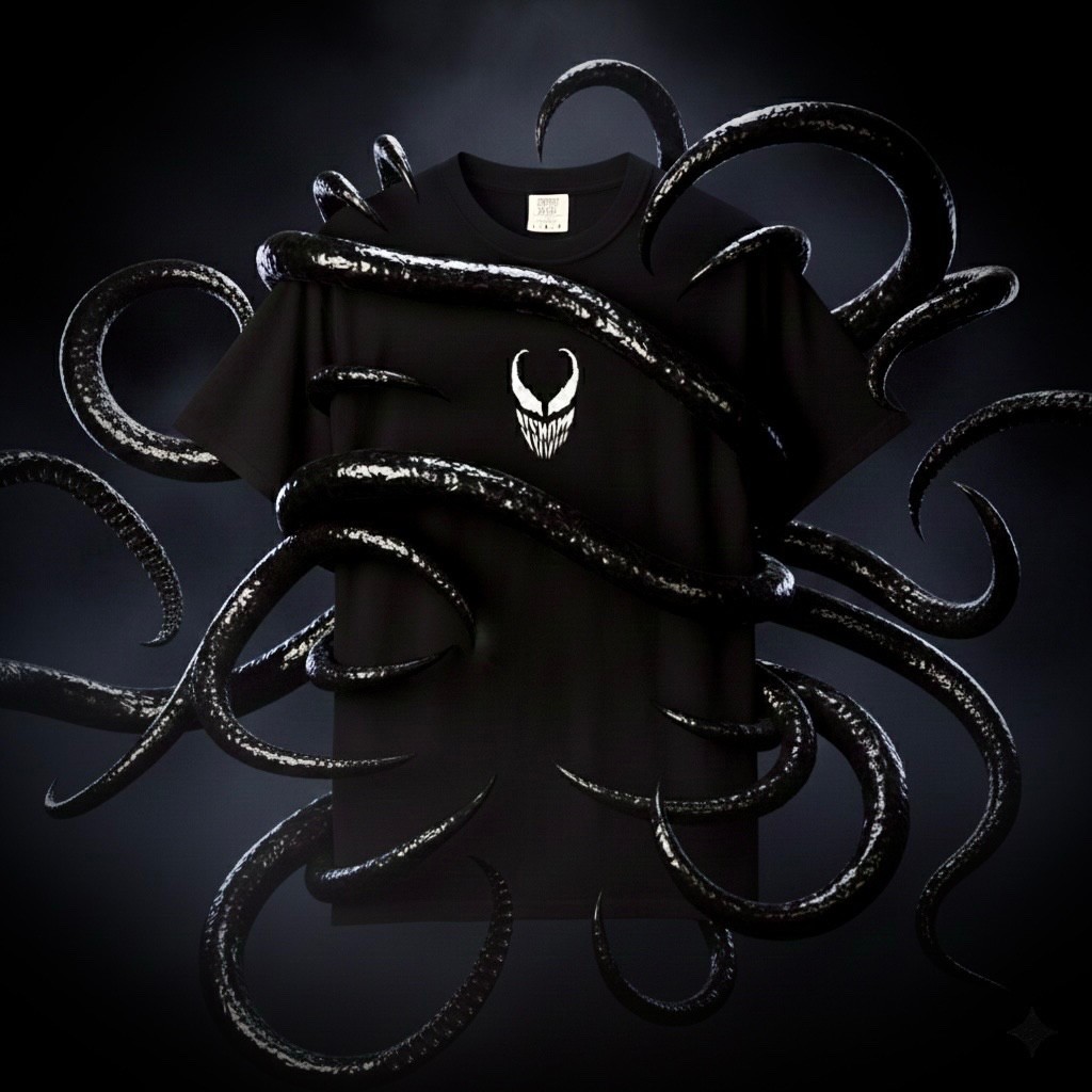 Venom Graphic T-Shirt | Black Comfort Colors 1717 Unisex Heavyweight, RelaxedFit