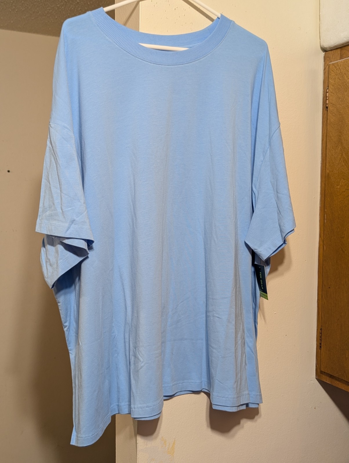 BRILLIANT SKY BLUE 3XL SS T-SHIRT 60% COTTON 40% POLY TEK GEAR ON THE GO NWT