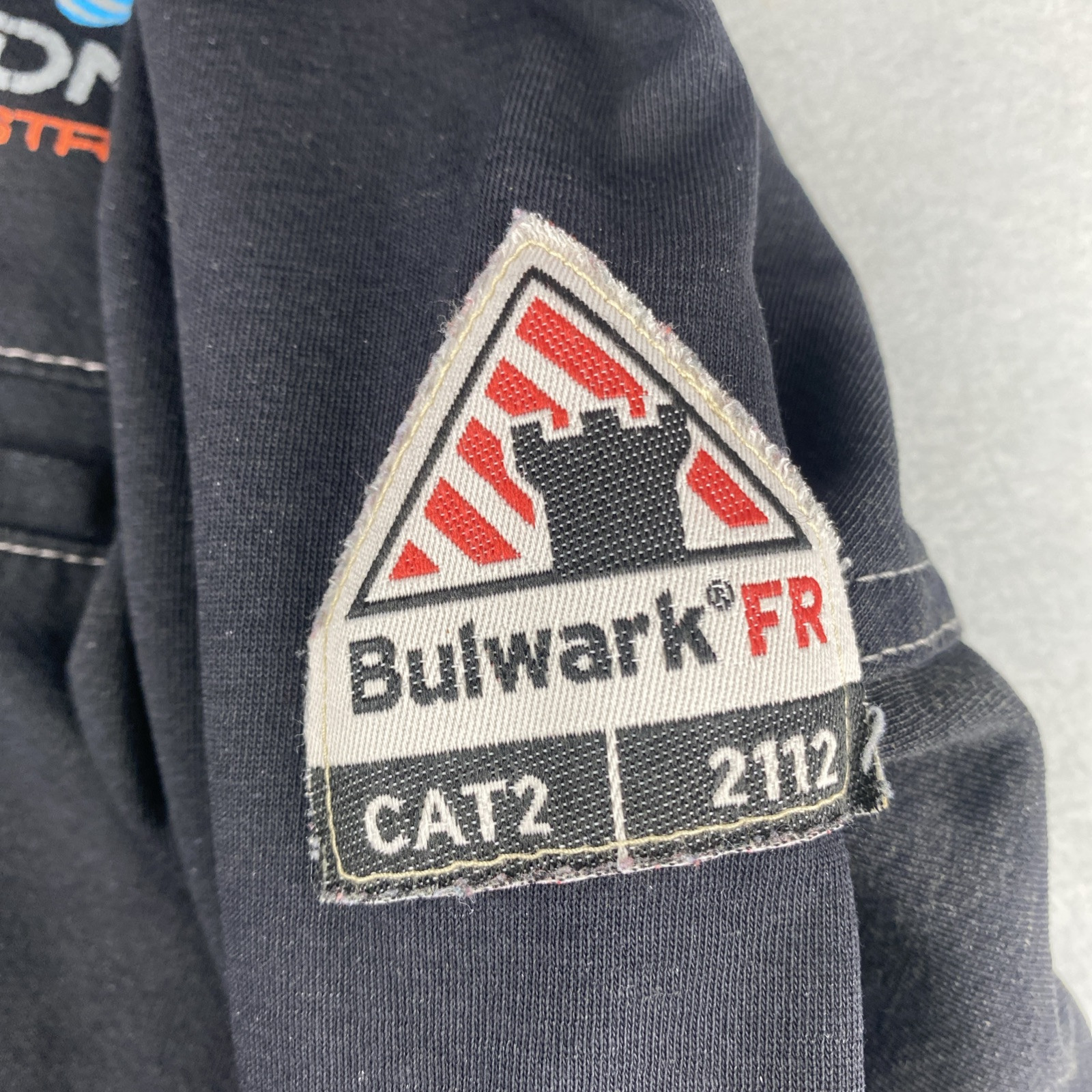 Bulwark FR IQ Series Henley Shirt Medium Black CAT2 2112 Westex Workwear
