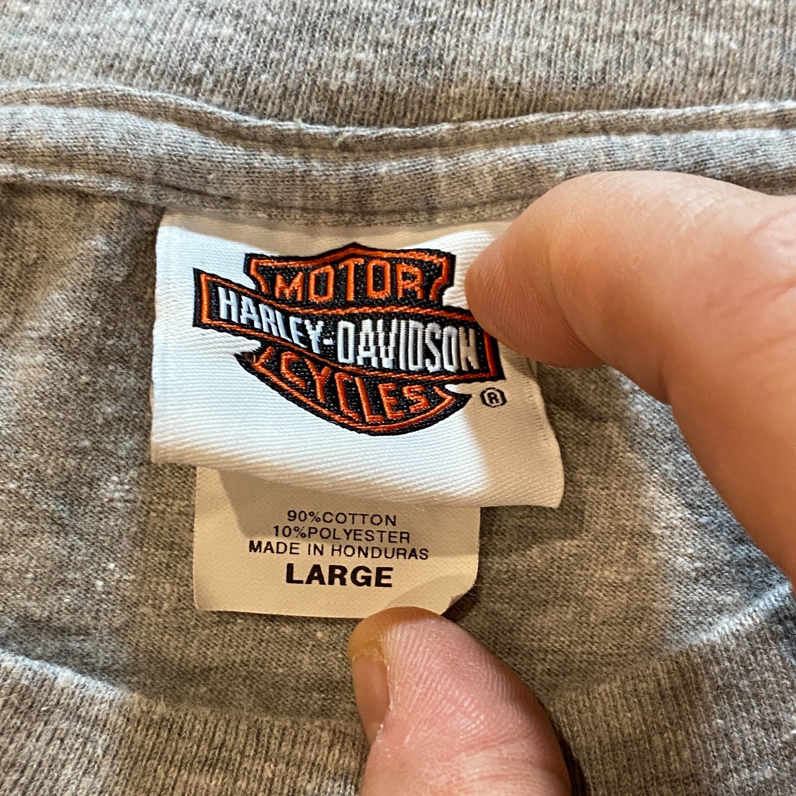 Harley Davidson T-Shirt Motorcycle Speedway Concord NC Gray Size L
