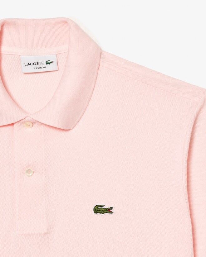 Lacoste Men’s L1212 Pink Classic Slim Fit Polo Shirt XL 100% Cotton Original