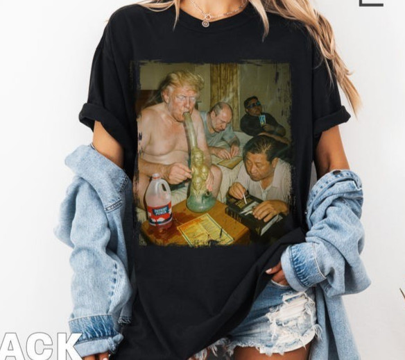 Trump kim putin xi 420 party shirt, funny political weed tee, smoking humor tee